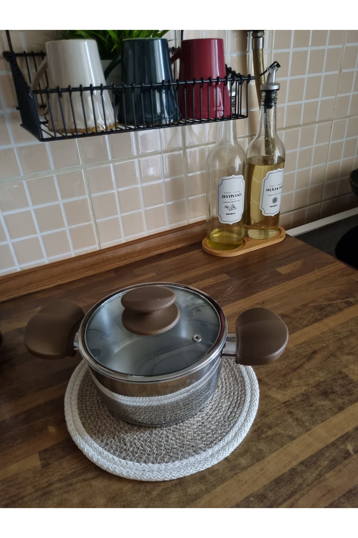 ÖRGÜM Nihale Çaydanlık Tencere Altlığı 22 Cm