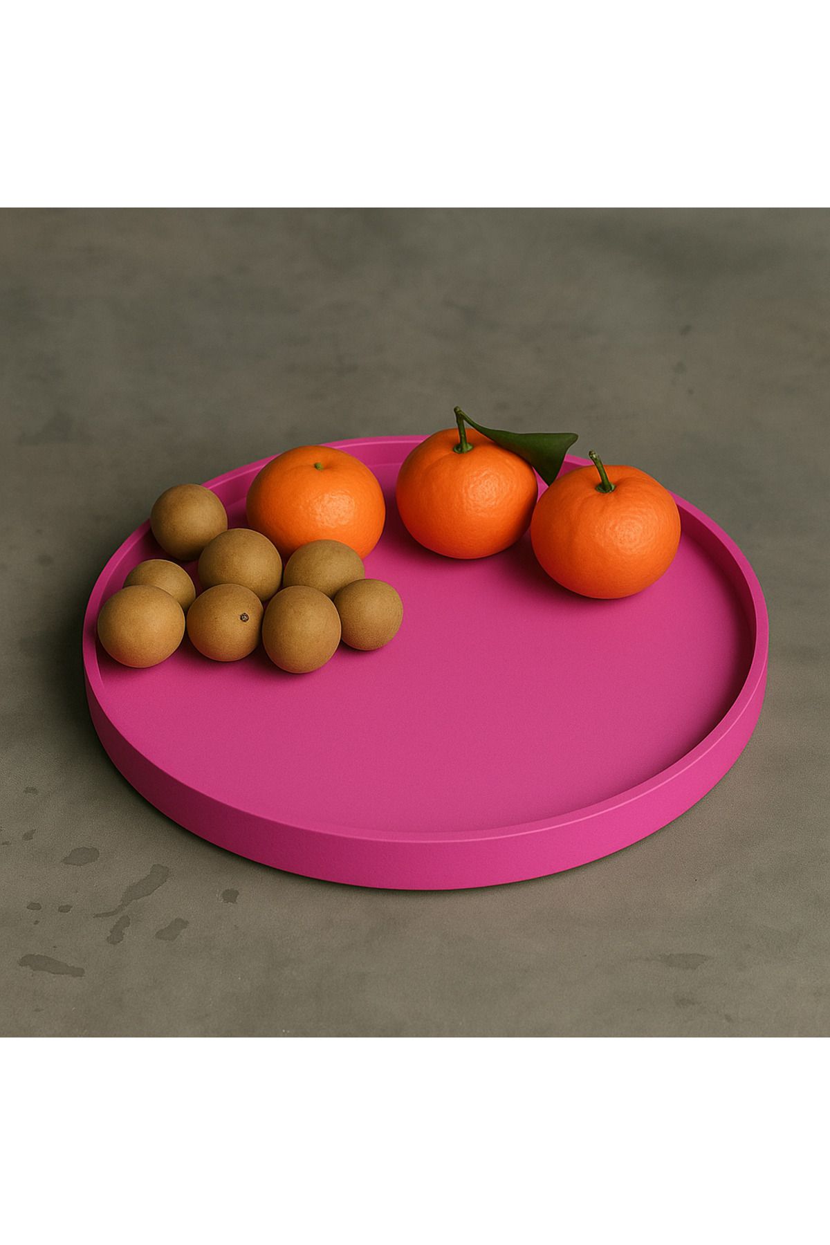 Omerella Dekoratif , Mum, Saksı Ve Takı Tabağı, Mumluk, Organizer Tabak, Kase, Vazo 21cm Pembe