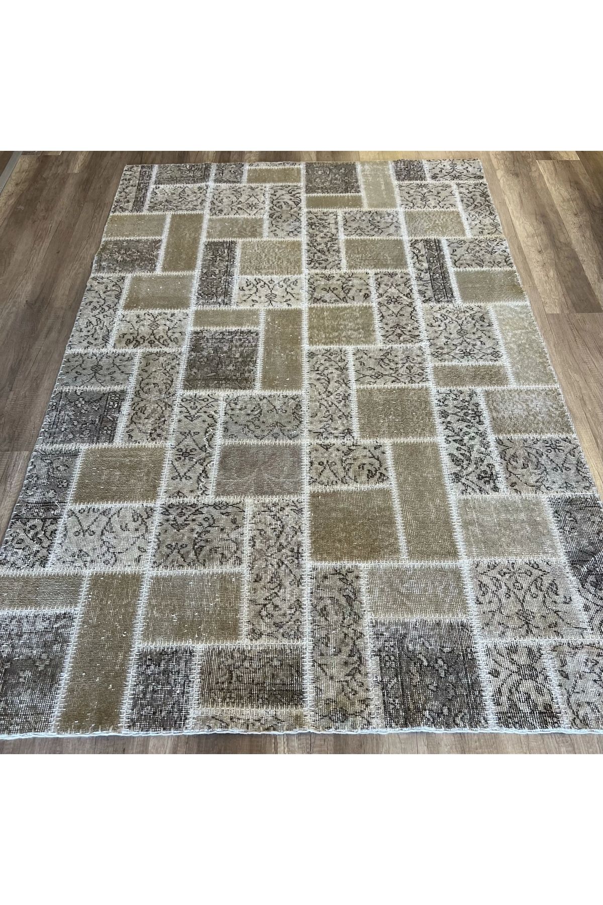 Hoomrugs Hoom Rugs Patchwork Krem El Dokuma Kilim