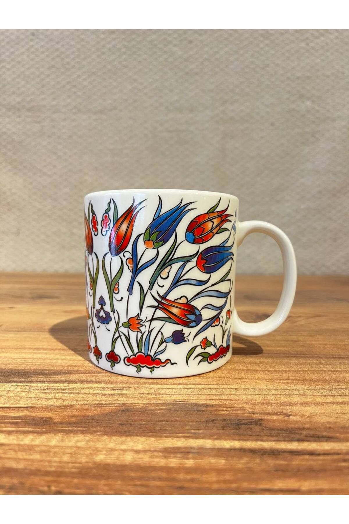 ColorCraft KUPA MUG FİLTRE KAHVE PORSELEN ÇİNİ DESEN