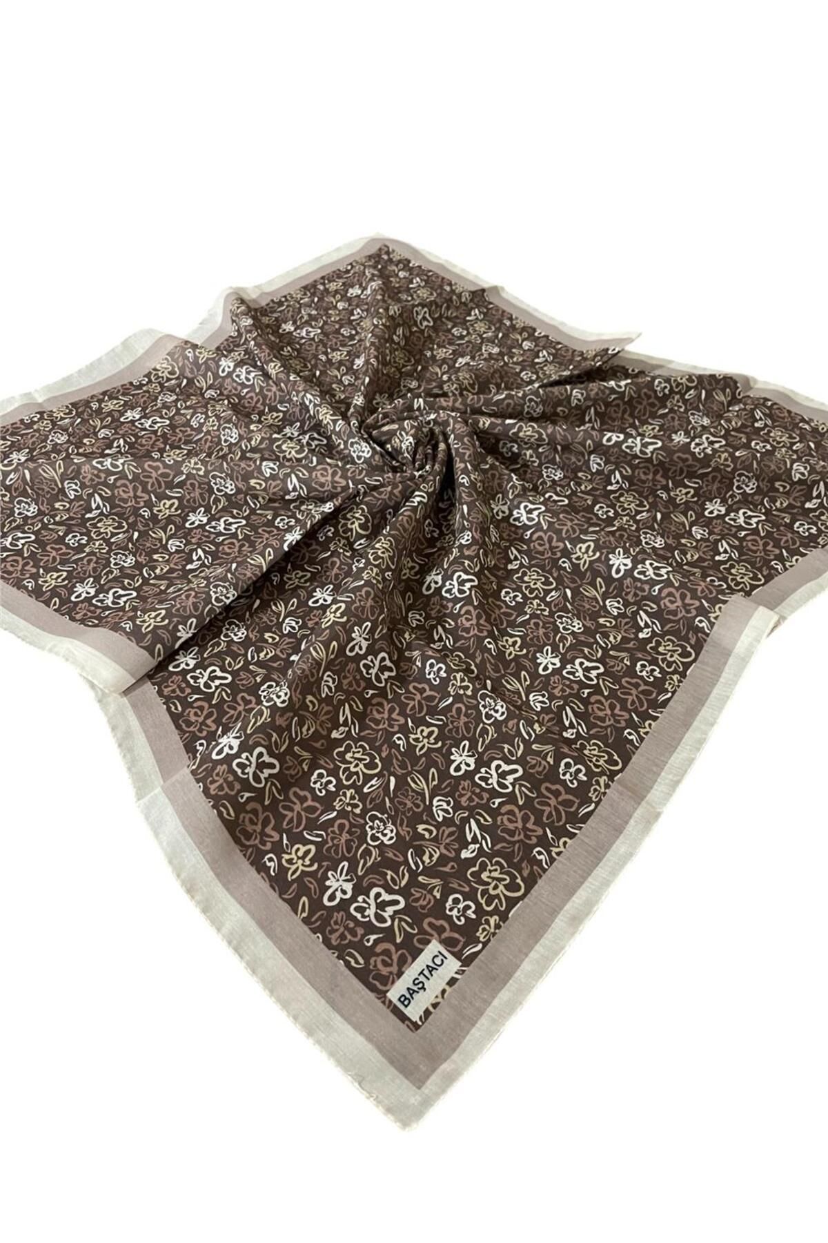 Baştacı BAŞTACI SOFT 0205 KÜLLÜ KAHVE EŞARP