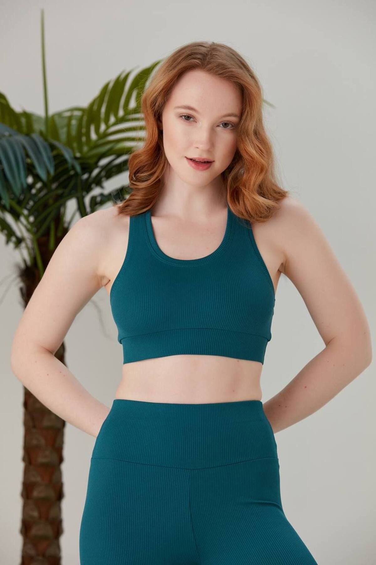 MİHHRİZAR FİTİLLİ TAYT CROP BÜSTİYER SPOR TAKIMI
