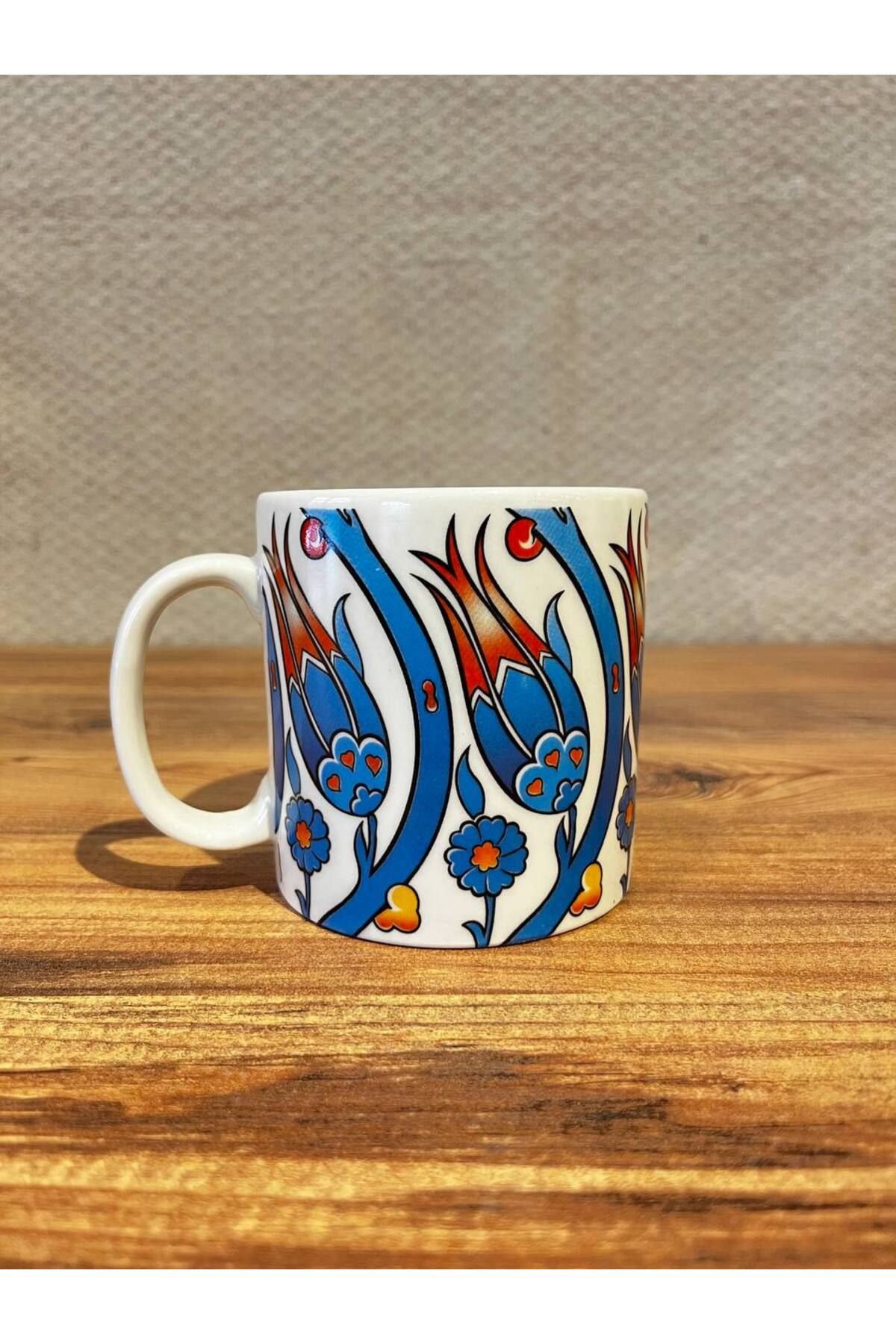 ColorCraft KUPA MUG FİLTRE KAHVE PORSELEN ÇİNİ DESEN