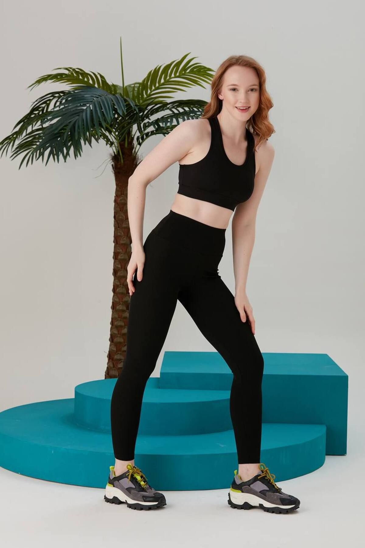 MİHHRİZAR FİTİLLİ TAYT CROP BÜSTİYER SPOR TAKIMI