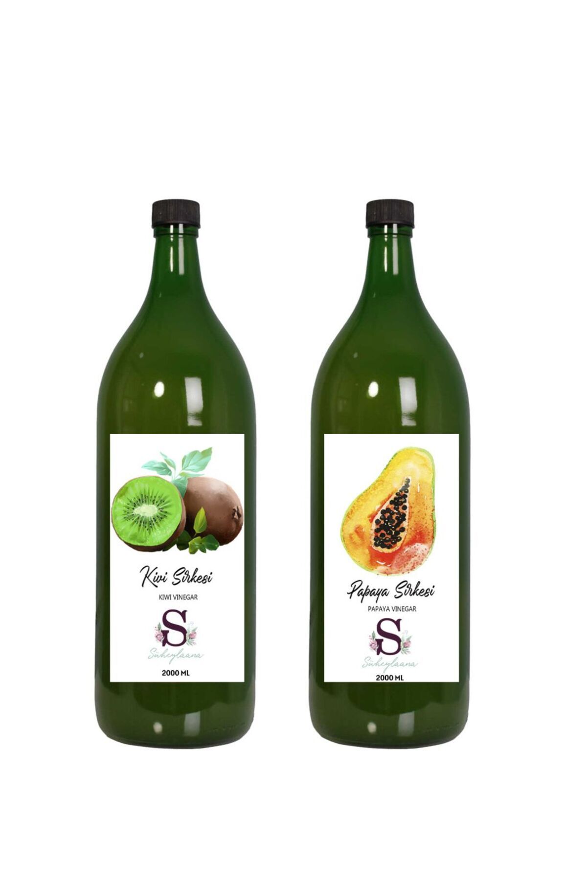 Süheylaana Doğal Kivi Sirkesi 2000 Ml - Doğal Papaya Sirkesi 2000 Ml