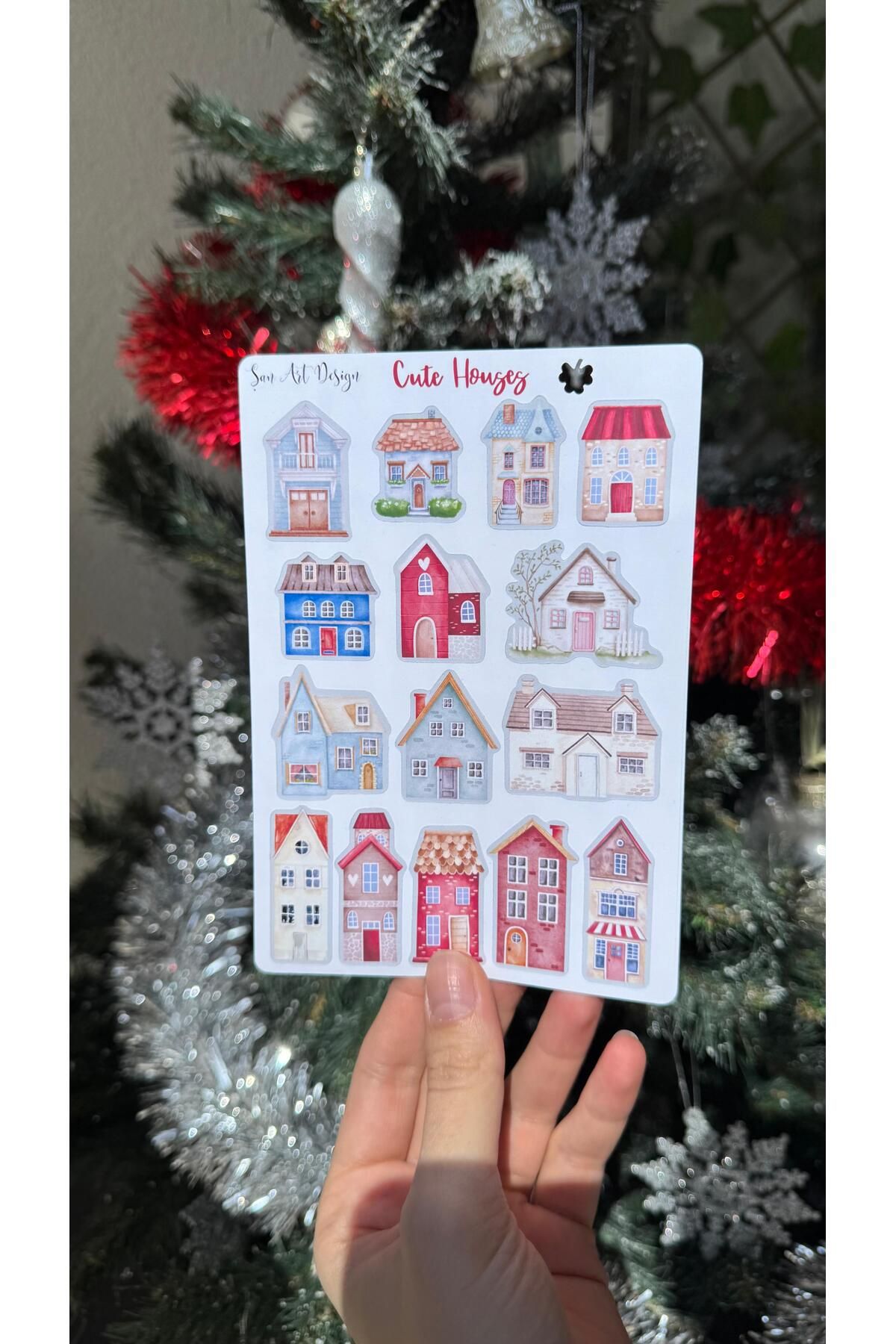 ŞAN ART DESİGN CUTE HOUSES STİCKER