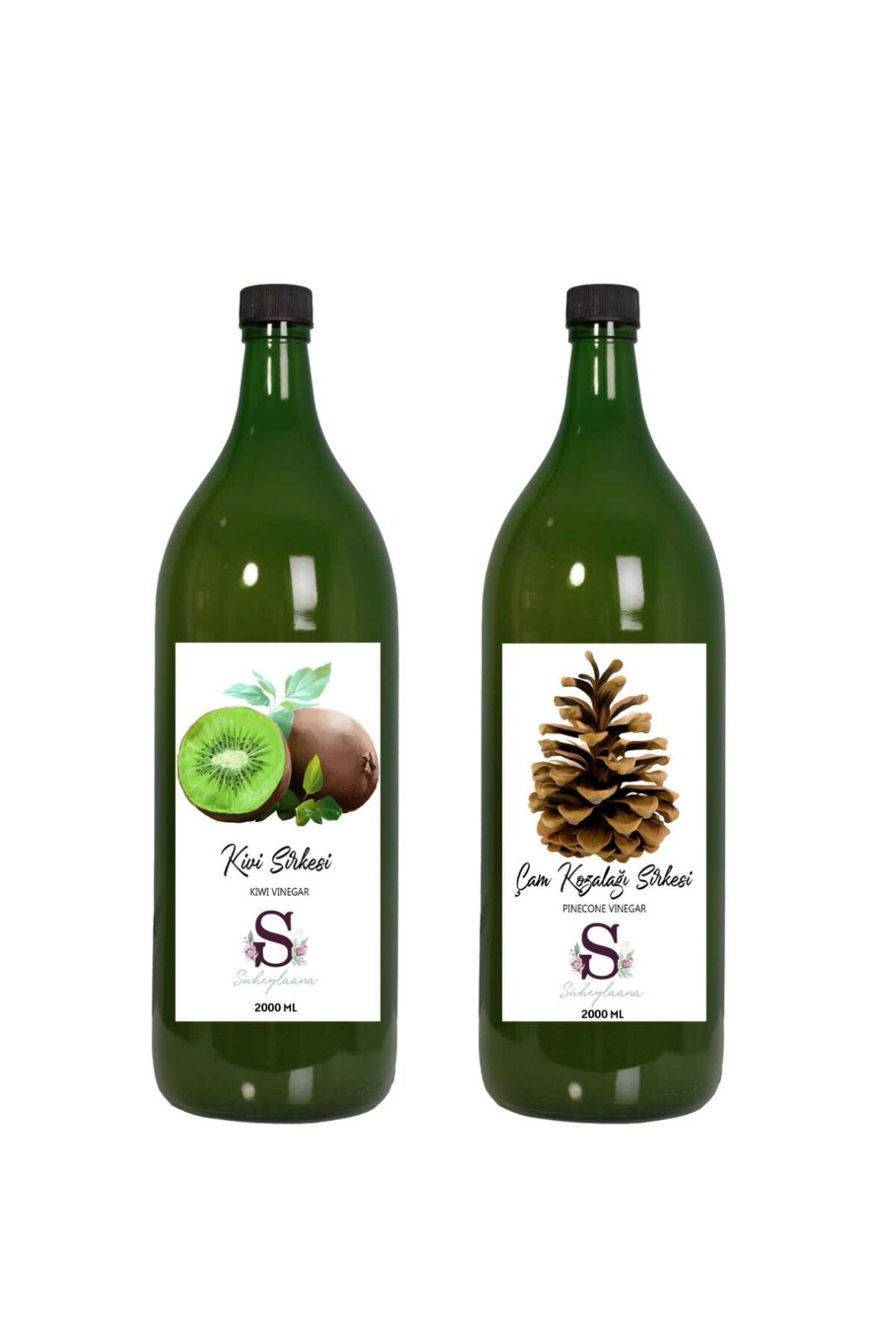 Süheylaana Doğal Kivi Sirkesi 2000 Ml - Doğal Çam Kozalağı Sirkesi 2000 Ml