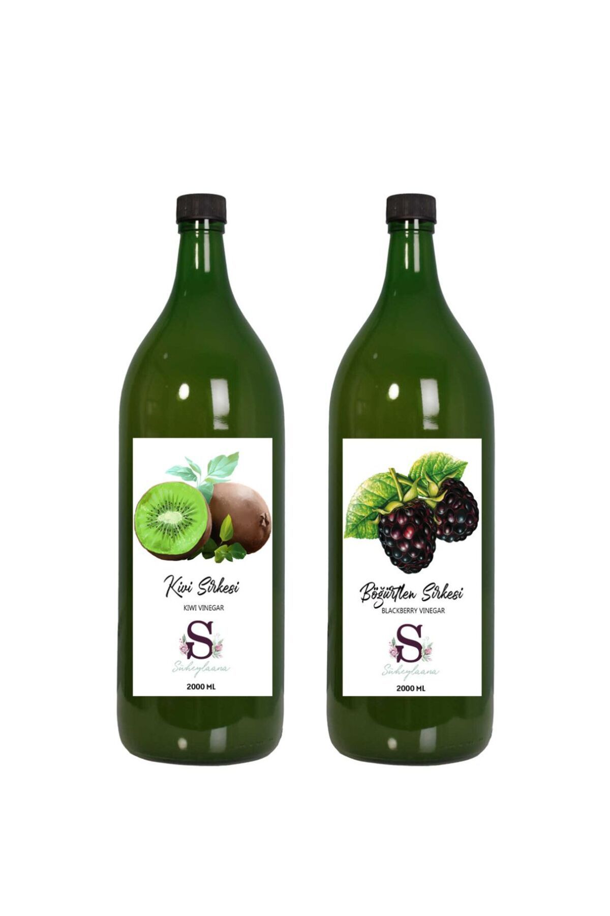 Süheylaana Doğal Kivi Sirkesi 2000 Ml - Doğal Böğürtlen Sirkesi 2000 Ml