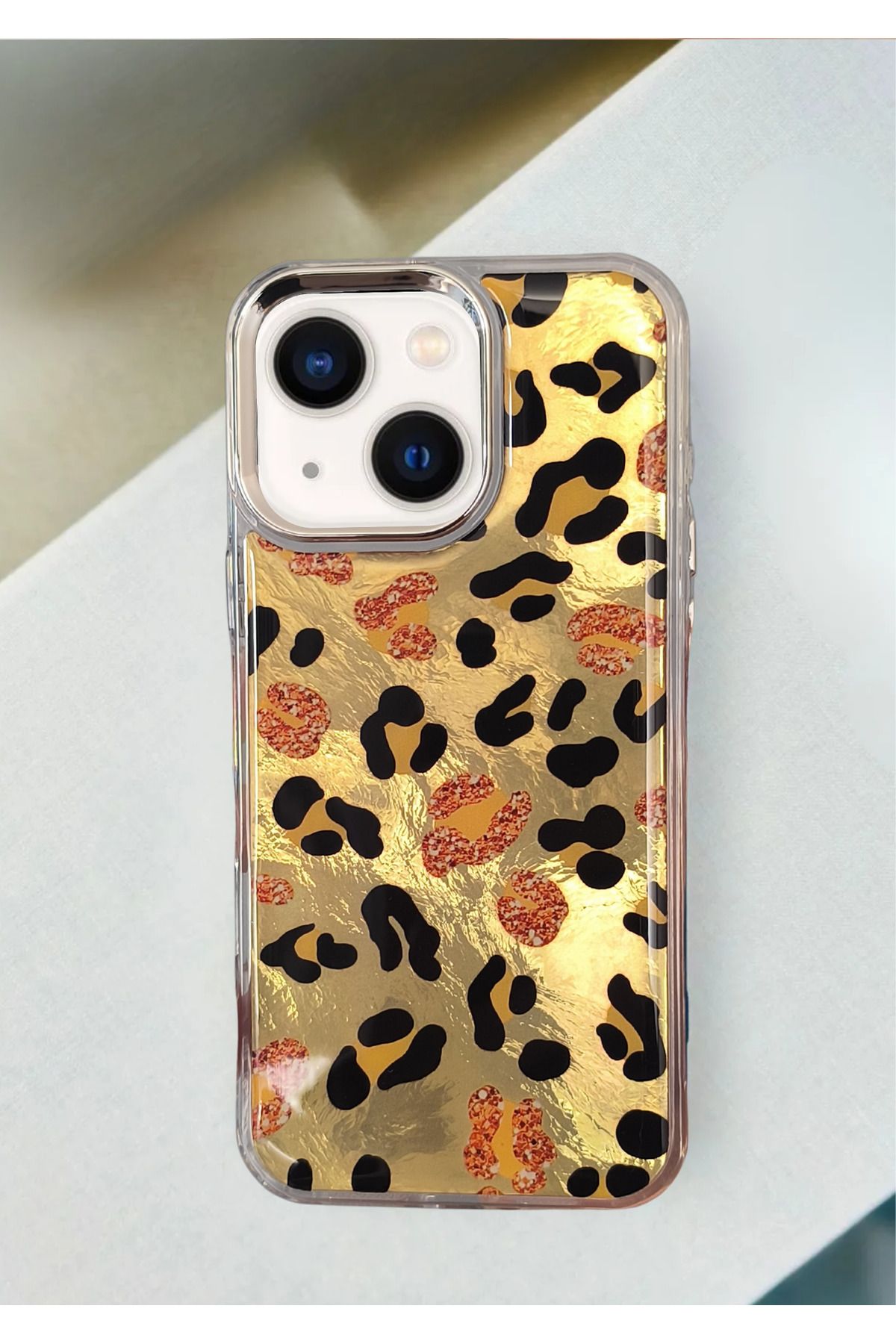 BCASE İphone 14 Leopar Desenli Kılıf