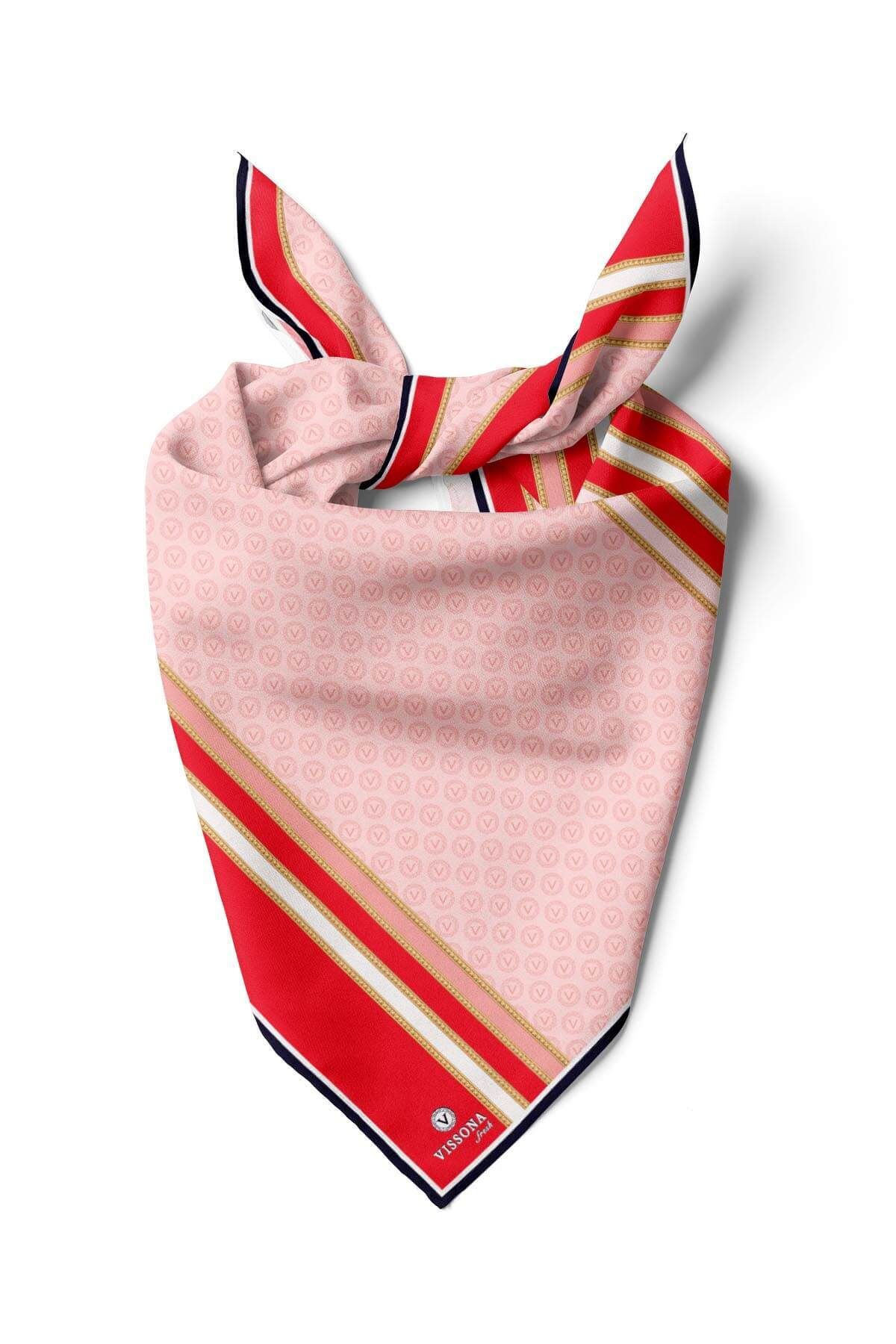 Vissona Bandana Cu Model 100% Matase Pentru Femei 80x80 Femeie - Single Dimension