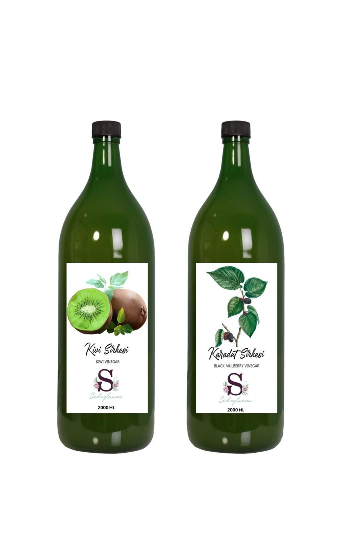 Süheylaana Doğal Kivi Sirkesi 2000 Ml - Doğal Karadut Sirkesi 2000 Ml