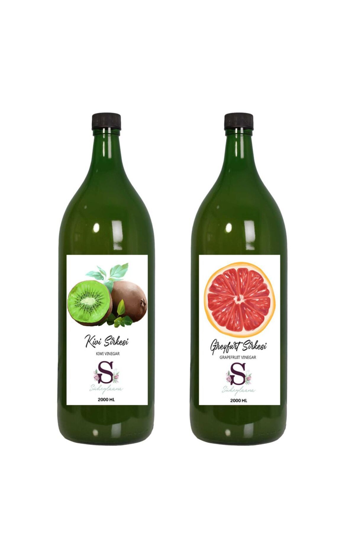Süheylaana Doğal Kivi Sirkesi 2000 Ml - Doğal Greyfurt Sirkesi 2000 Ml