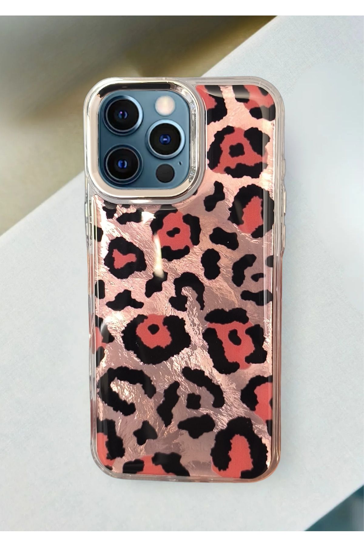 BCASE İphone 12 Leopar Desenli Kılıf