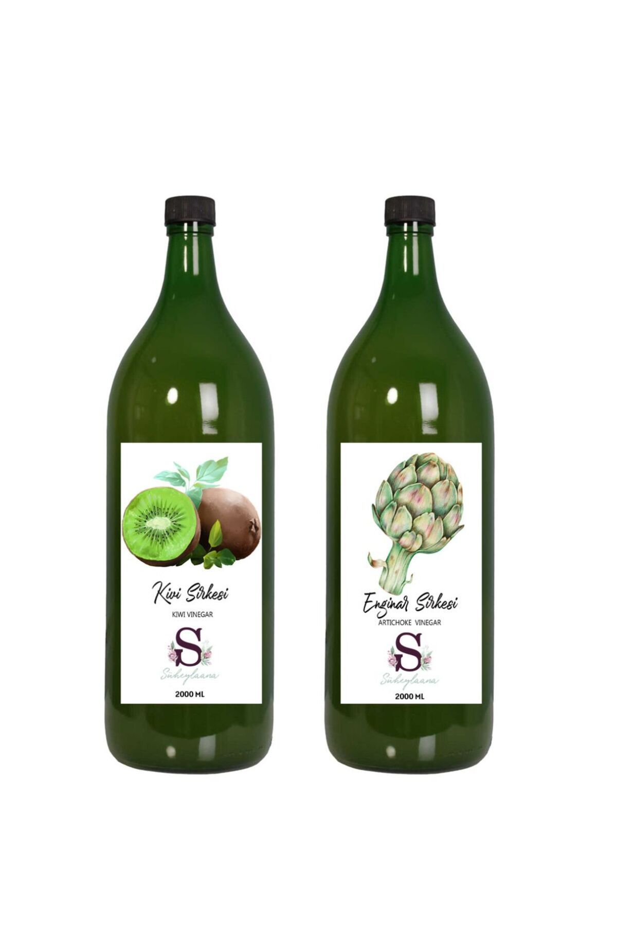 Süheylaana Doğal Kivi Sirkesi 2000 Ml - Doğal Enginar Sirkesi 2000 Ml
