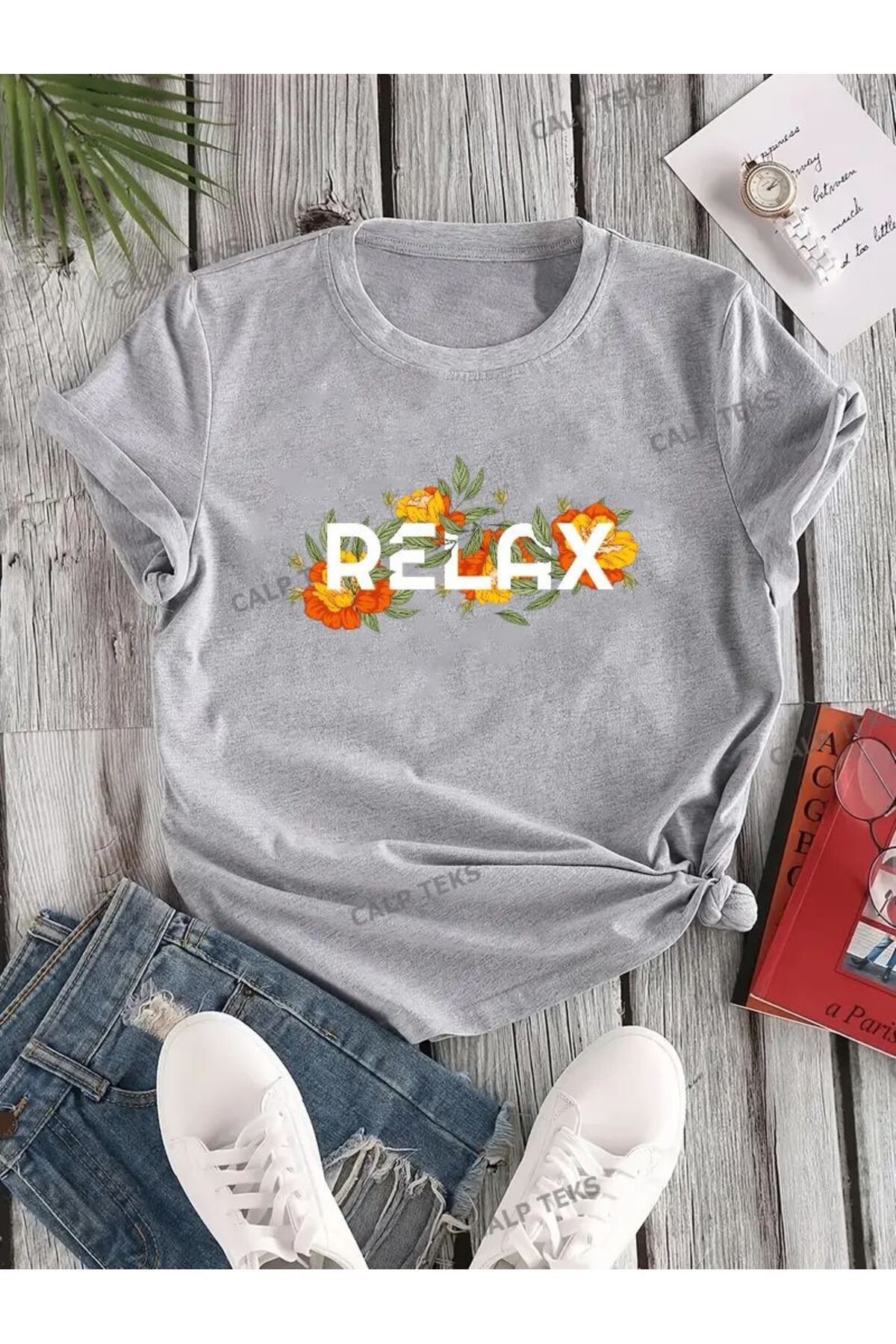 CALP TEKS RELAX BASKILI OVERSİZE TİŞÖRT