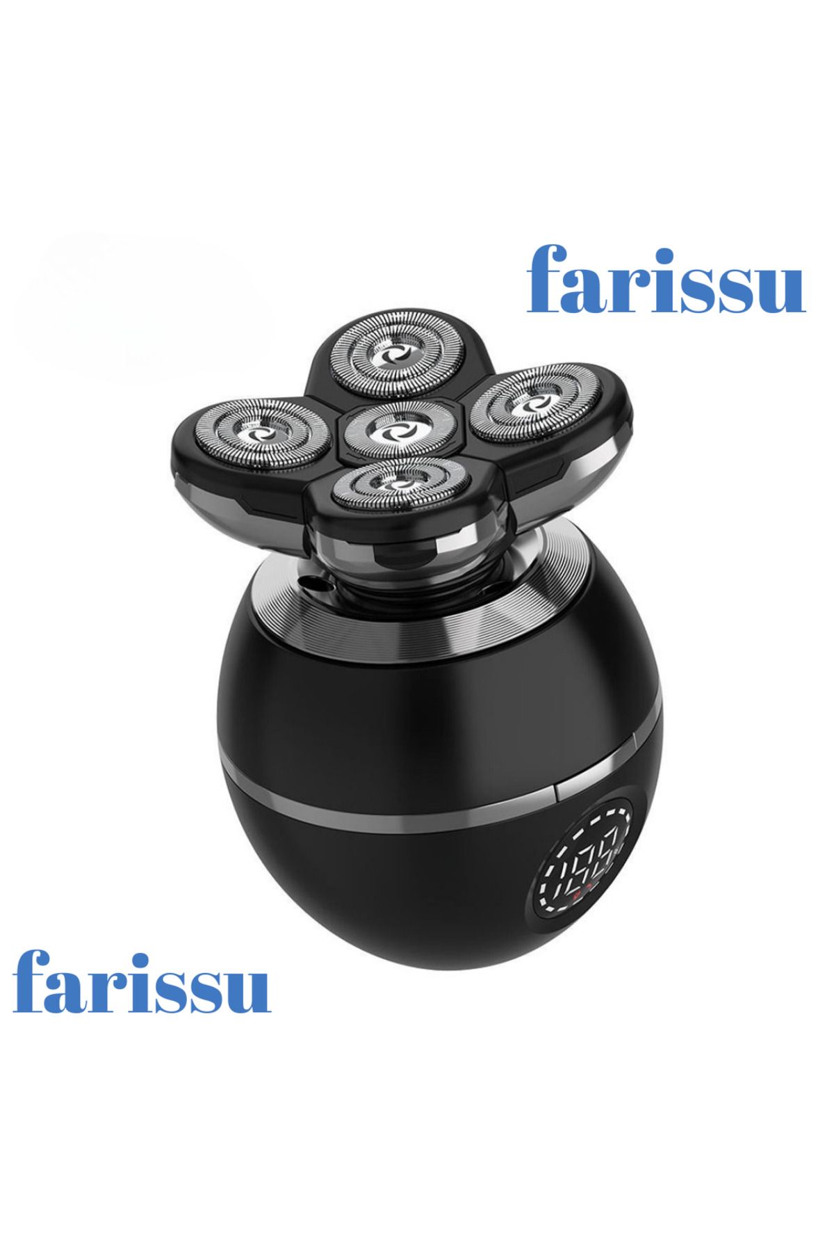 farissu 5 Başlıklı Şarjlı Tıraş Makinesi – Günlük Tıraş ve Sıfır Yanak İçin Sessiz, Güçlü ve Taşınabilir