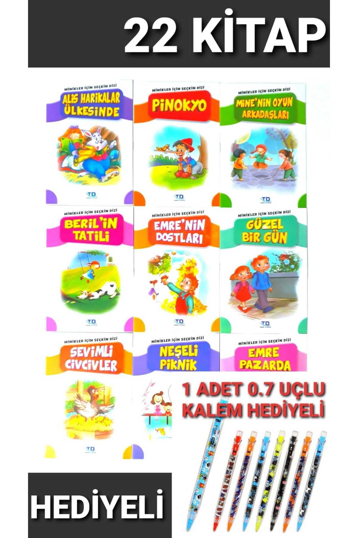yuka yayıncılık HEDİYELİ 1.Sınıf Hikayeleri MİNİKLER İÇİN İlk Okuma Hikaye Seti (22 ADET) UÇ'LU KALEM 0,7