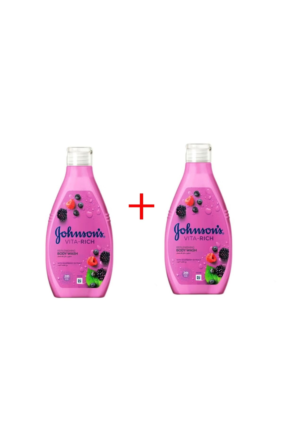 Johnson-Johnson's Body Wash with Raspberry Extract 250ml + 250ml 1