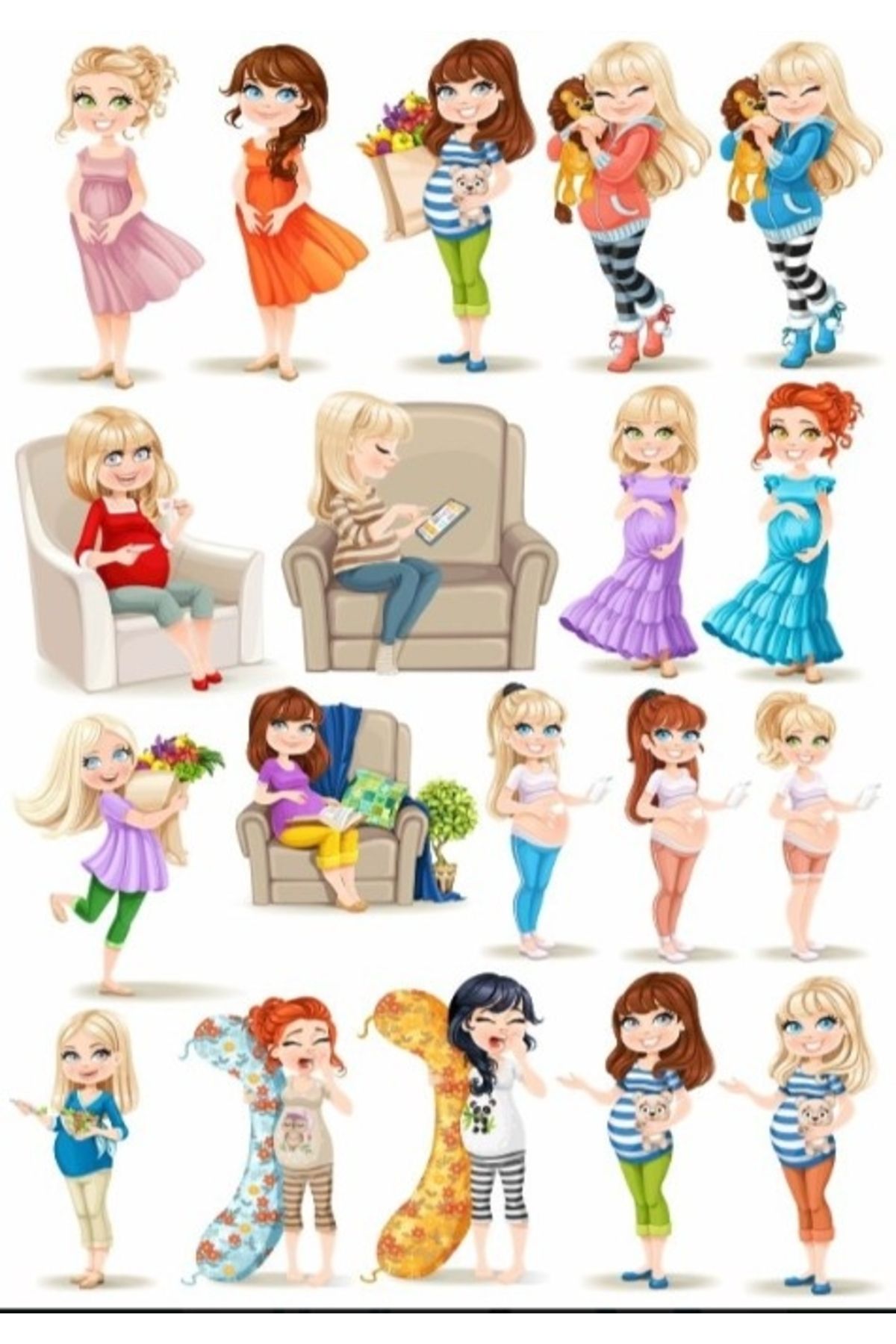 Reysa Tasarım Kız Sticker Set