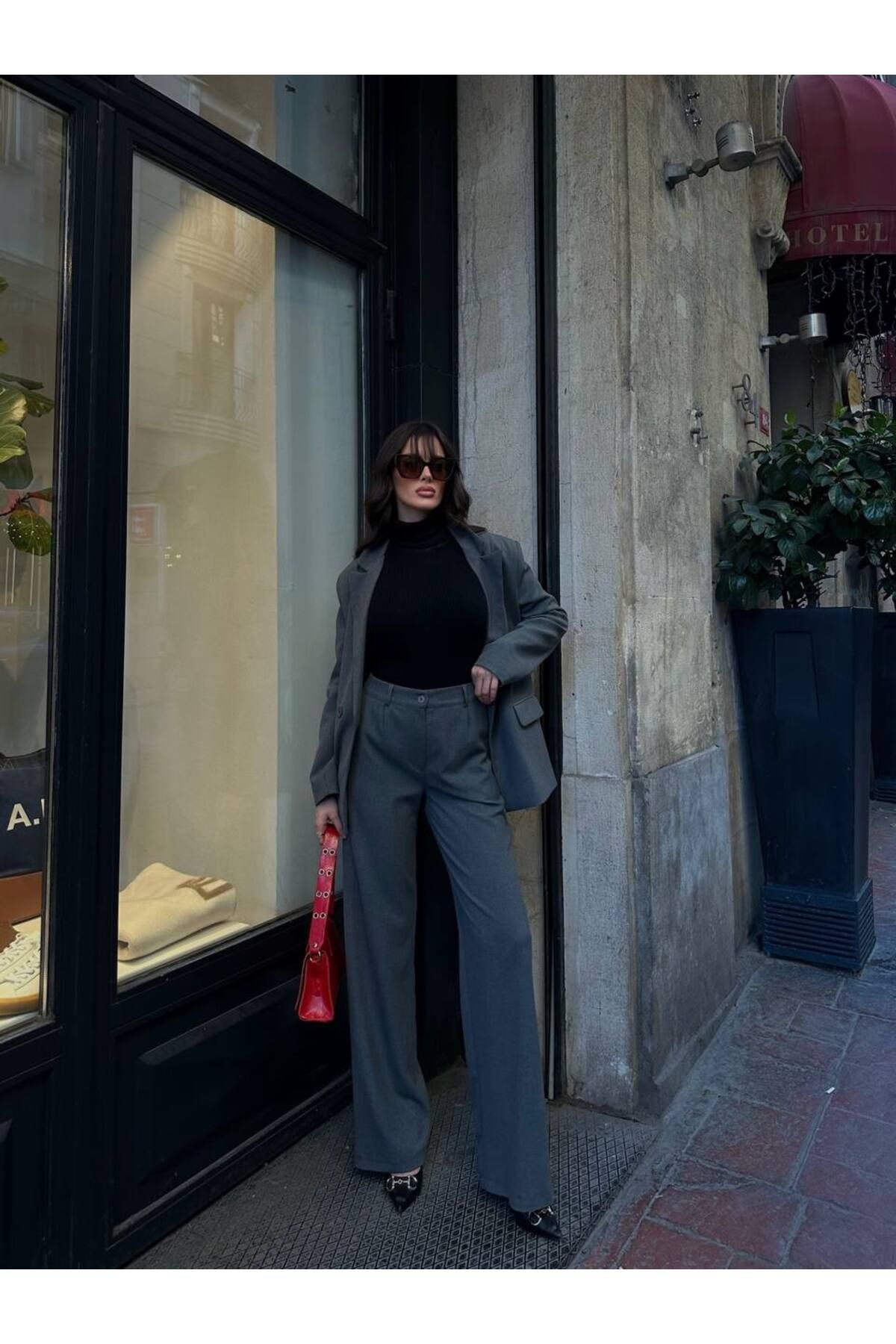 Alen Kiki Kruvaze Oversize Blazer Ceket