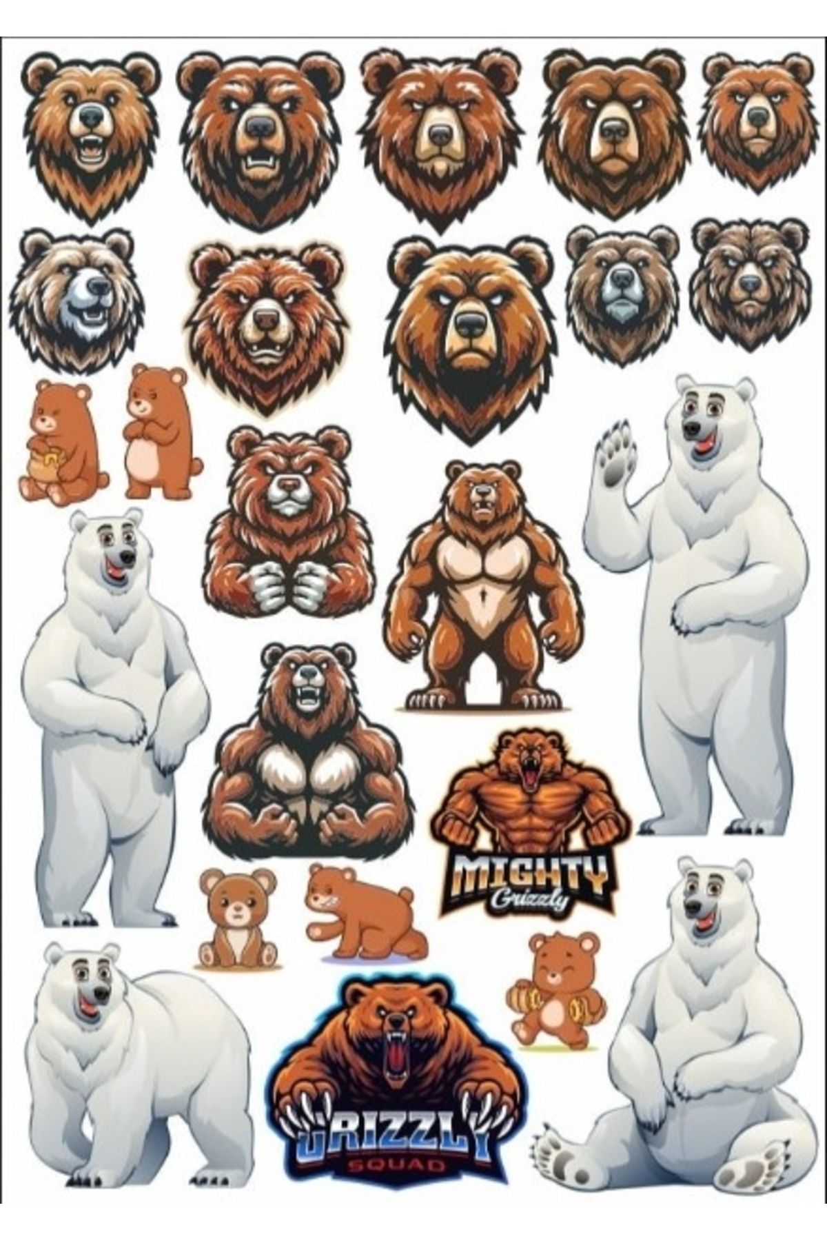 Reysa Tasarım Ayı Sticker Set