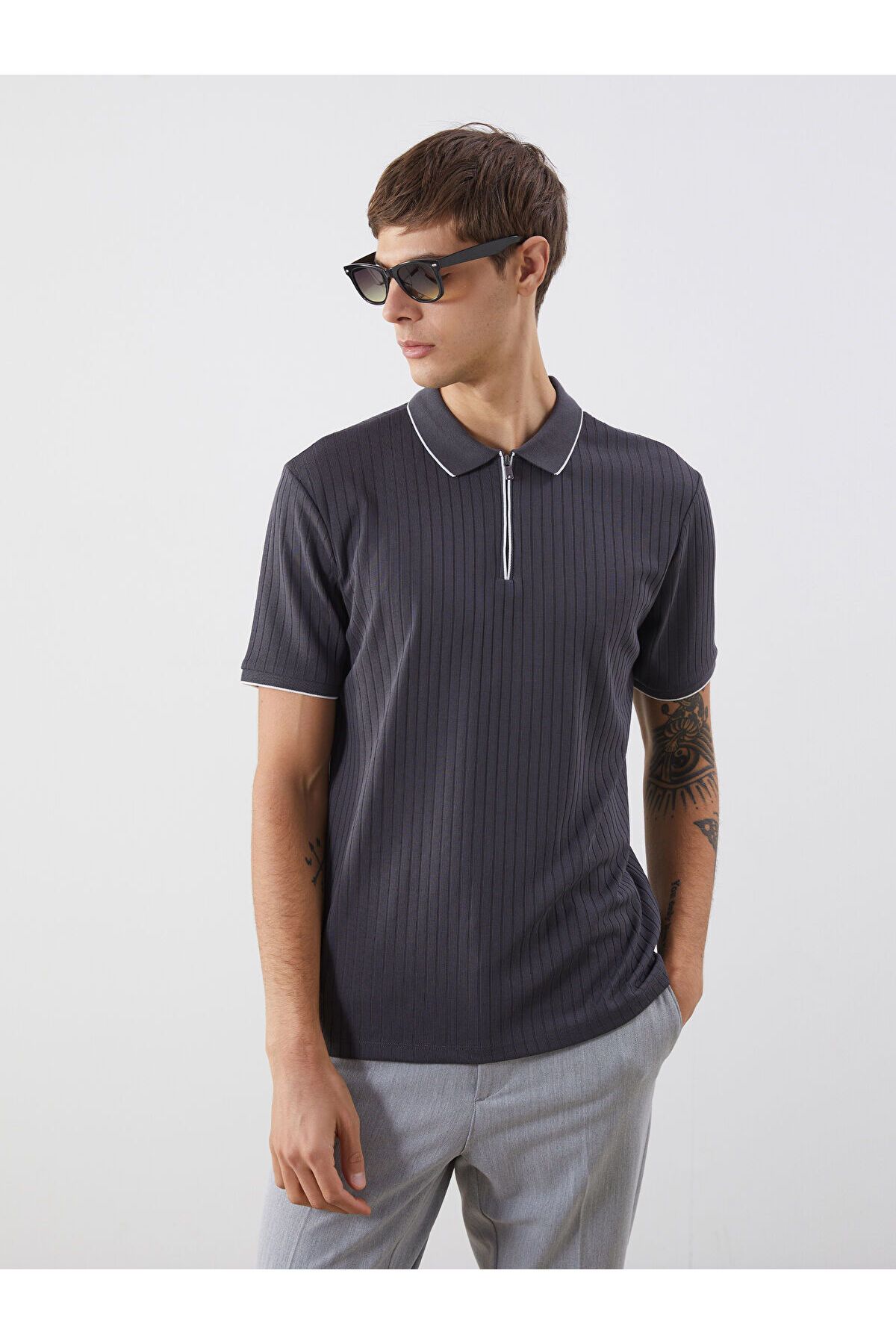 LC Waikiki Polo Yaka Kısa Kollu Penye Erkek Tişört