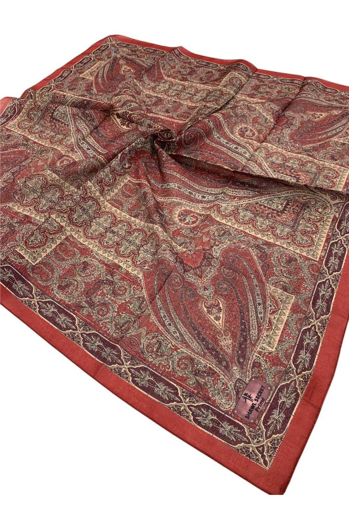 Baştacı-Basstaci Scented Soft 0231 Claret Red Scarf 3