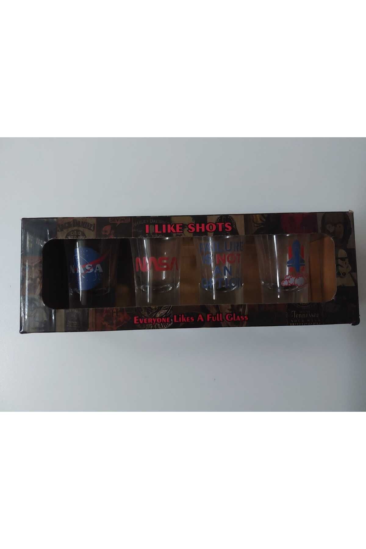 M.C Mini Shot Bardak Nasa 4'lü Set