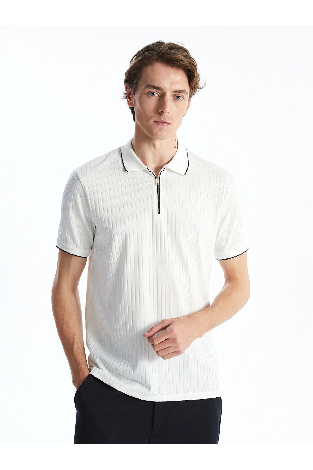 LC Waikiki Polo Yaka Kısa Kollu Penye Erkek Tişört
