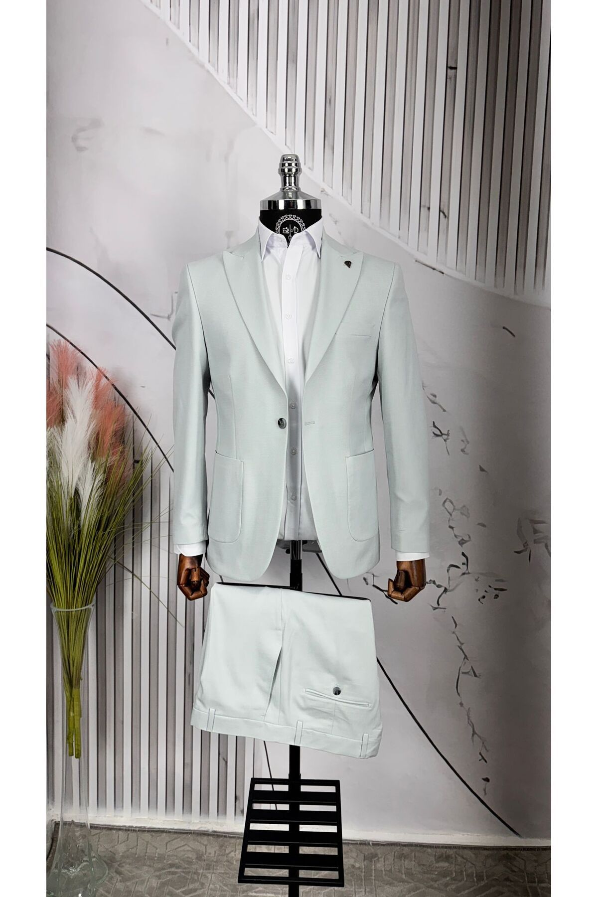 Dupont Slim Fit Kırlangıç Yaka Torba Cep Takım Elbise