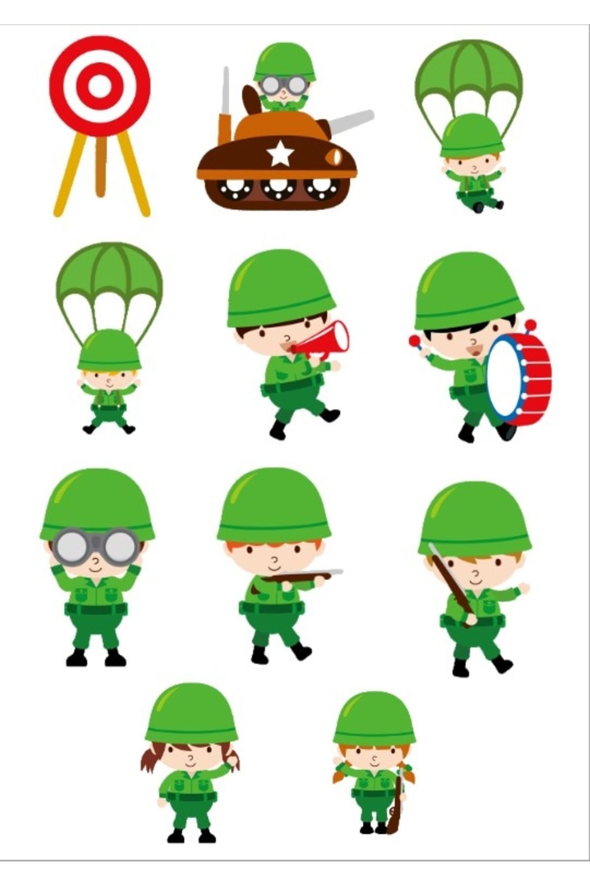 Reysa Tasarım Asker Sticker Sticker Set