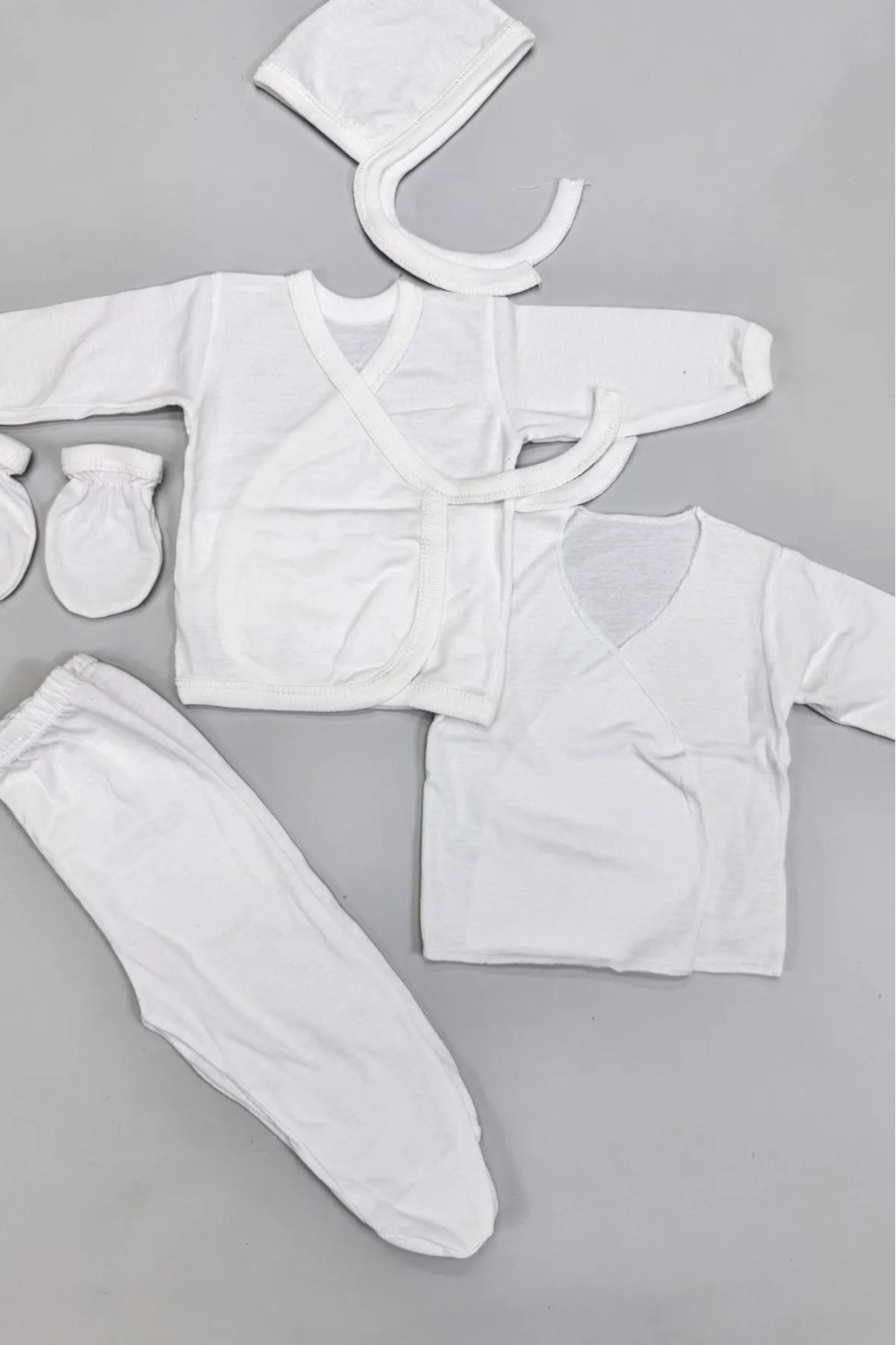 kidszone YENİDOĞAN BEBEK 5 PARÇA ACİL HASTANE ÇIKIŞ SETİ fotoğrafı 3 (önizleme)