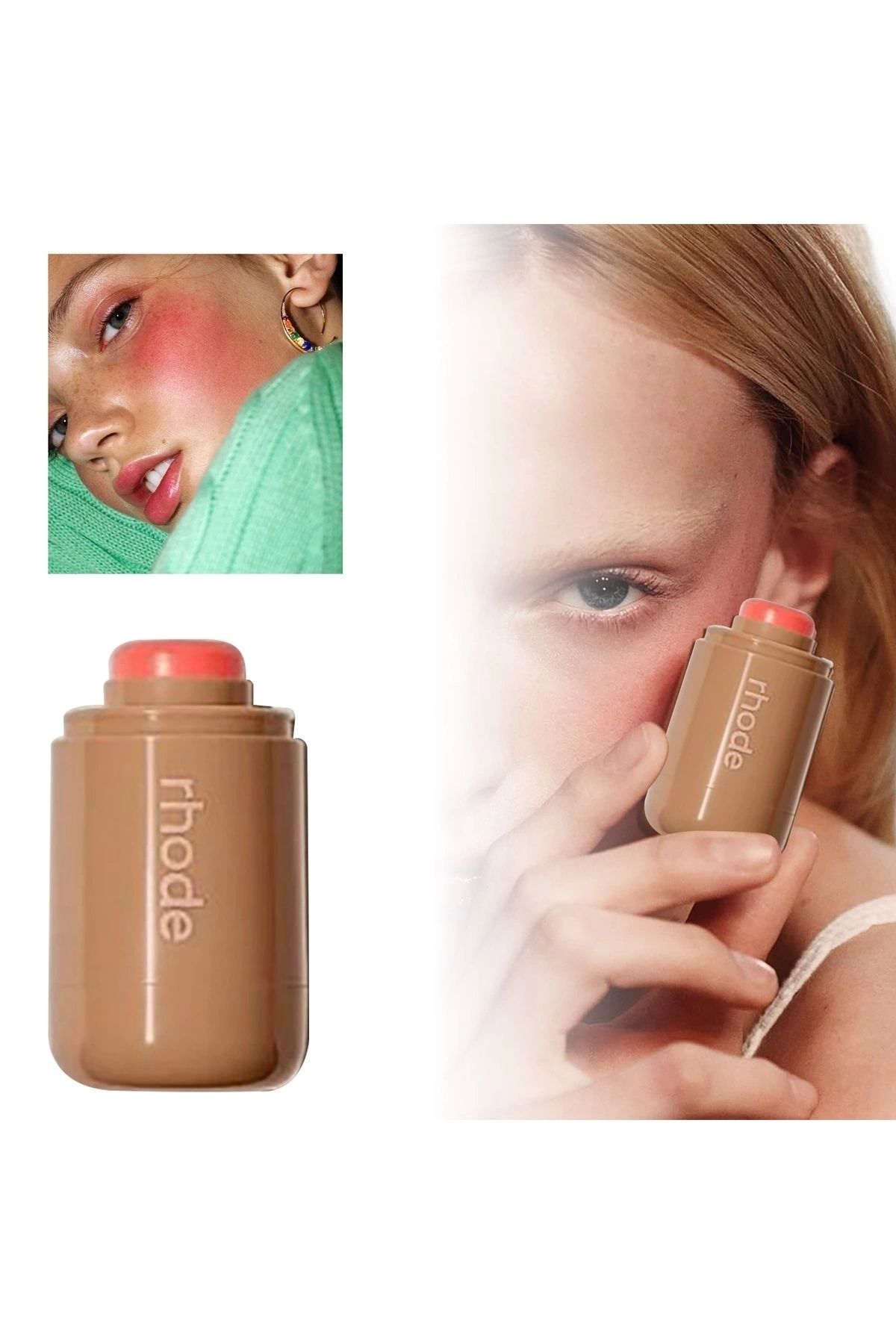 رژگونه صورتی جیب DE تند مارگ استیک سرخ 5 3 گرم rhode