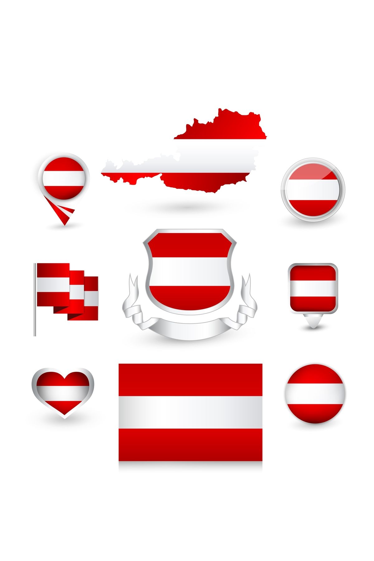 Reysa Tasarım Avusturya Sticker Set