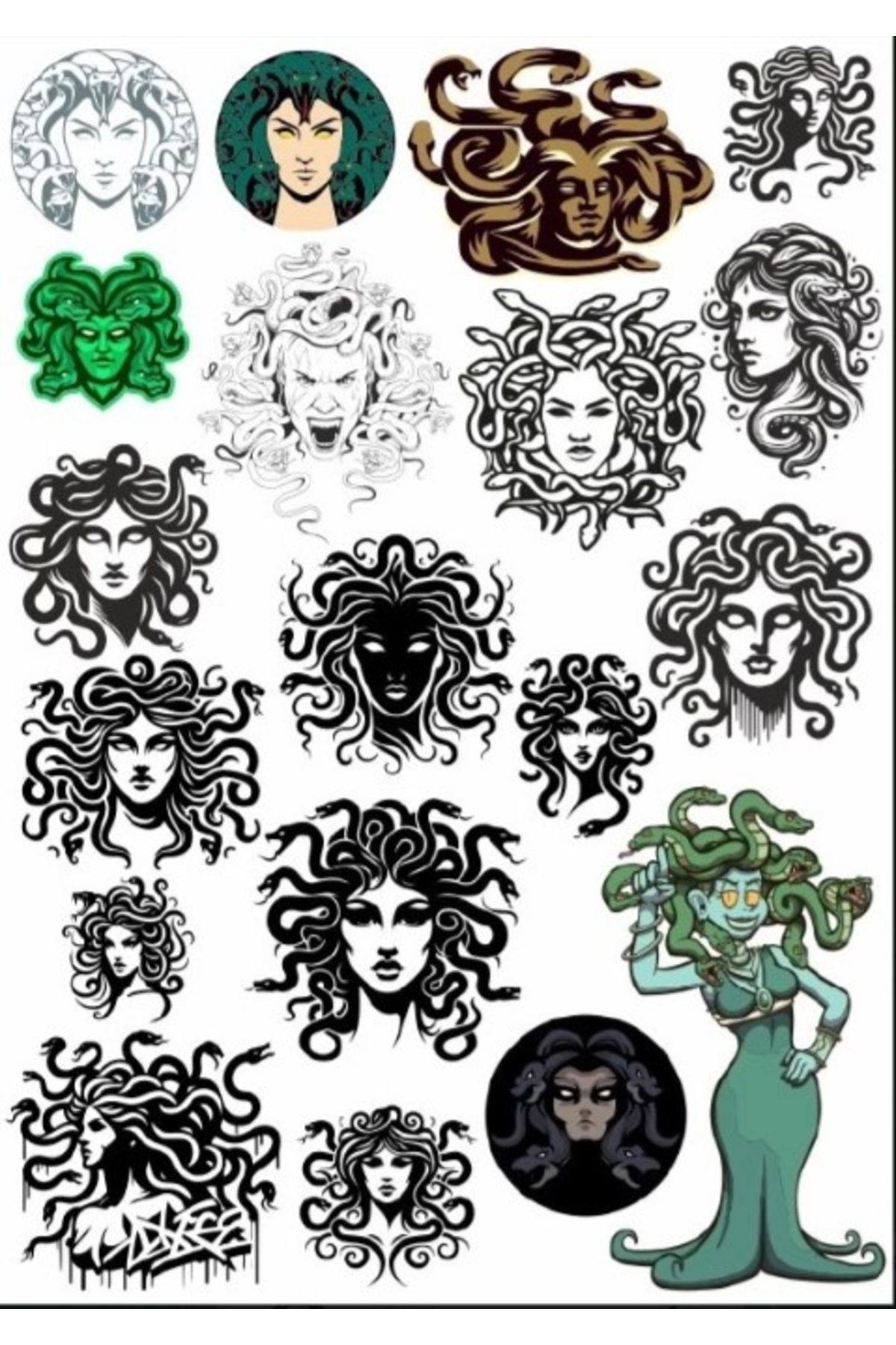 Reysa Tasarım Medusa Sticker Set