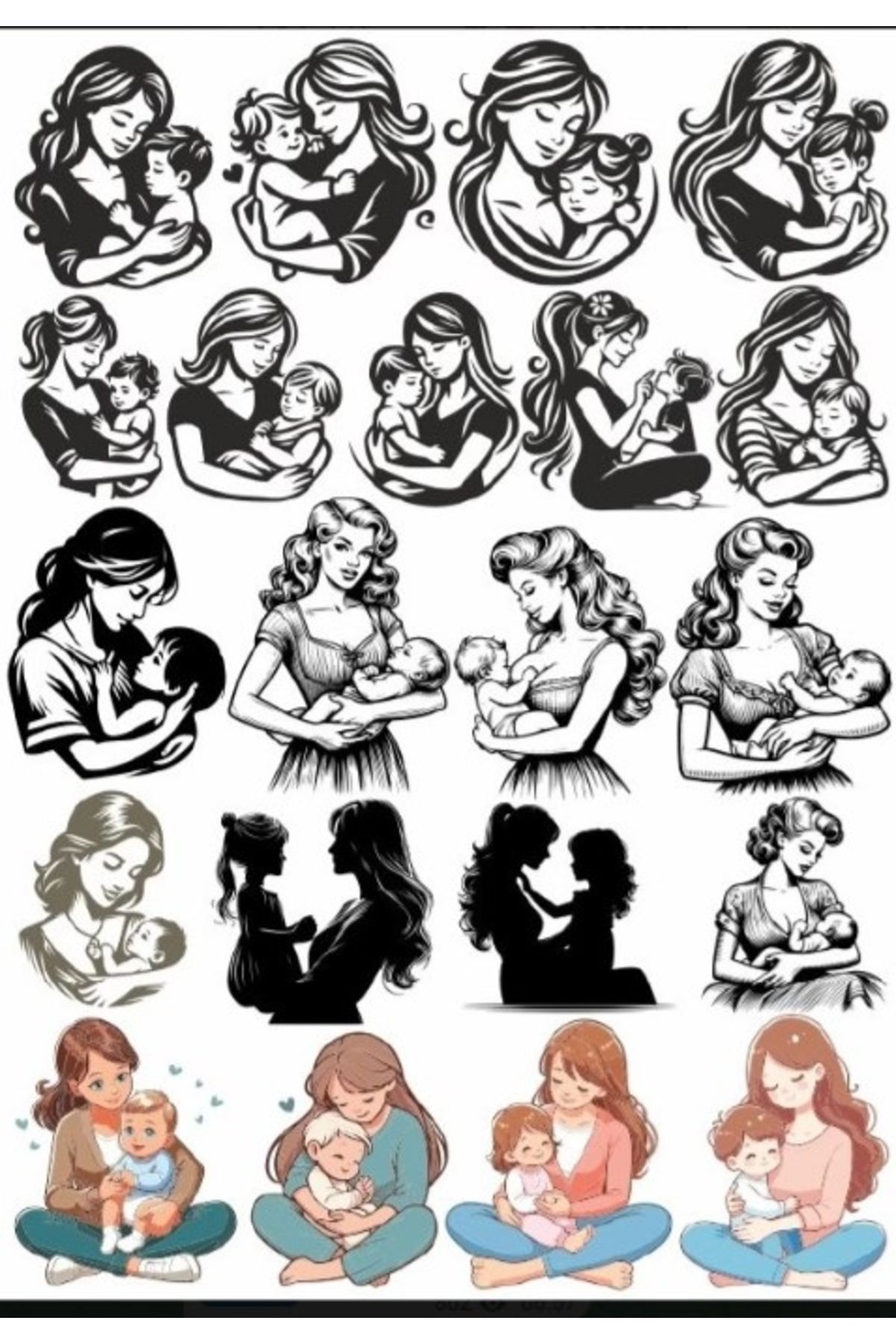 Reysa Tasarım Anne Sticker SEt