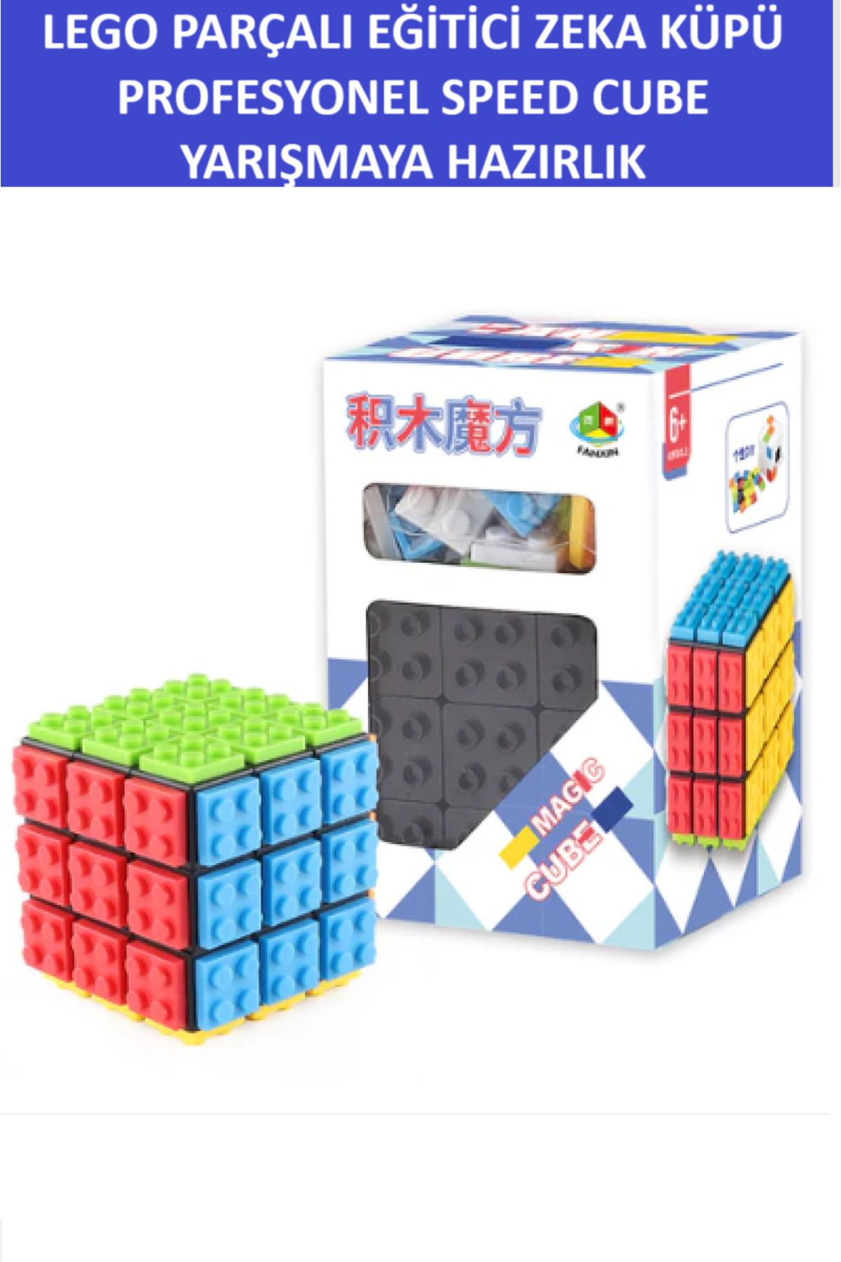 ZETCONCEPT YAPI PARÇALI EĞİTİCİ SABIR KÜPÜ ZEKA KÜPÜ 3x3x3 PROFESYONEL SPEED CUBE KÜP DÜNYASINA GİRİŞ KÜPÜ