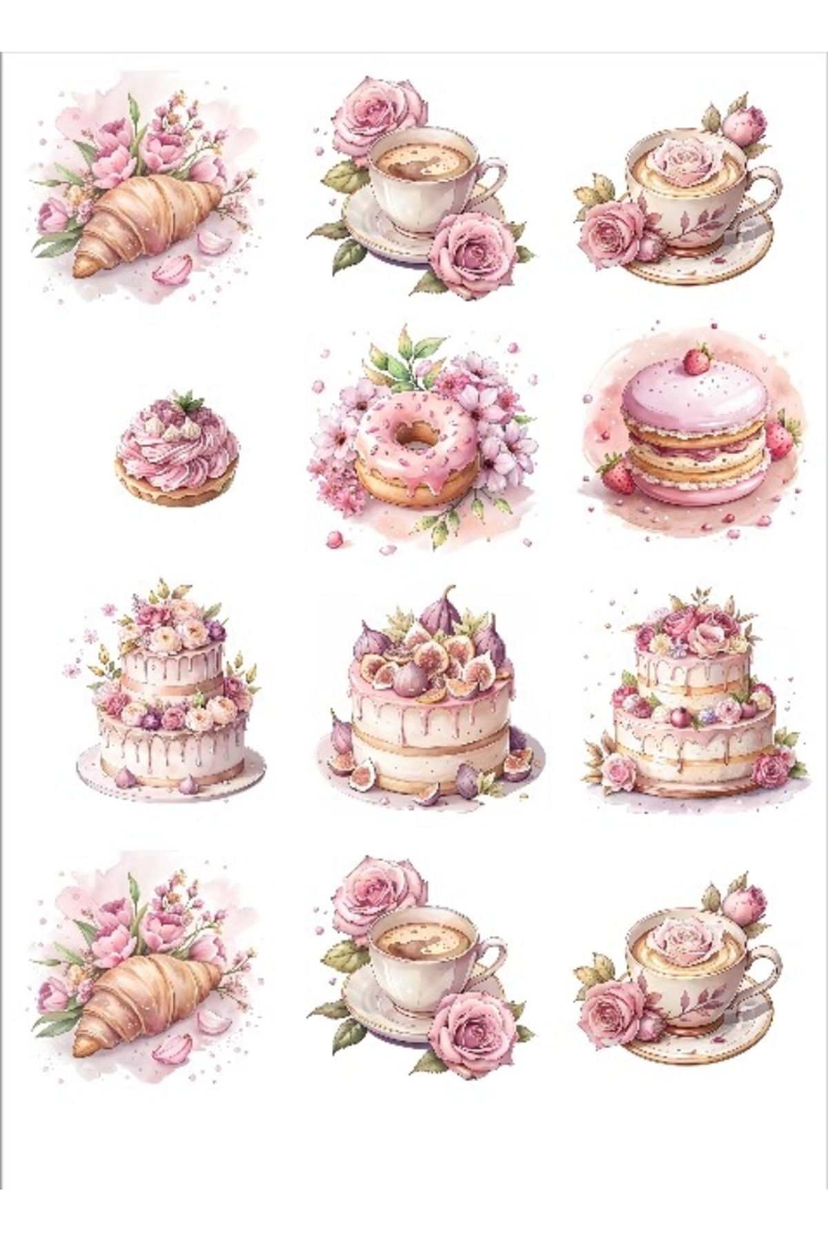 Reysa Tasarım Pasta Sticker Set