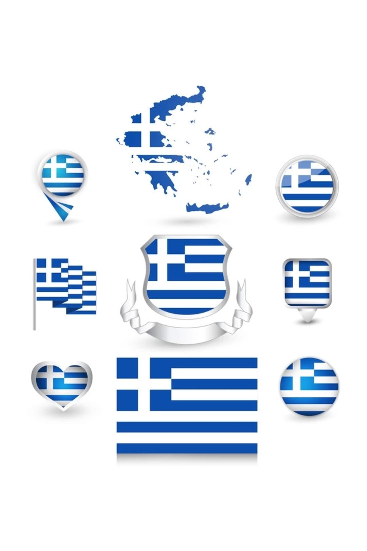 Reysa Tasarım Yunanistan Sticker Set