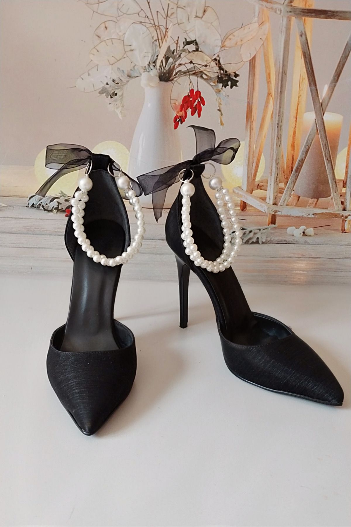 Modavien-Pantofi de seara de dama 11 cm cu perle 3
