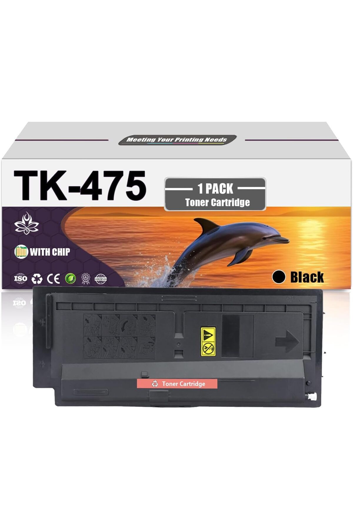 KYOCERA TK475 FS-6025MFP 6030MFP 6525MFP Printers 1 Black Pack