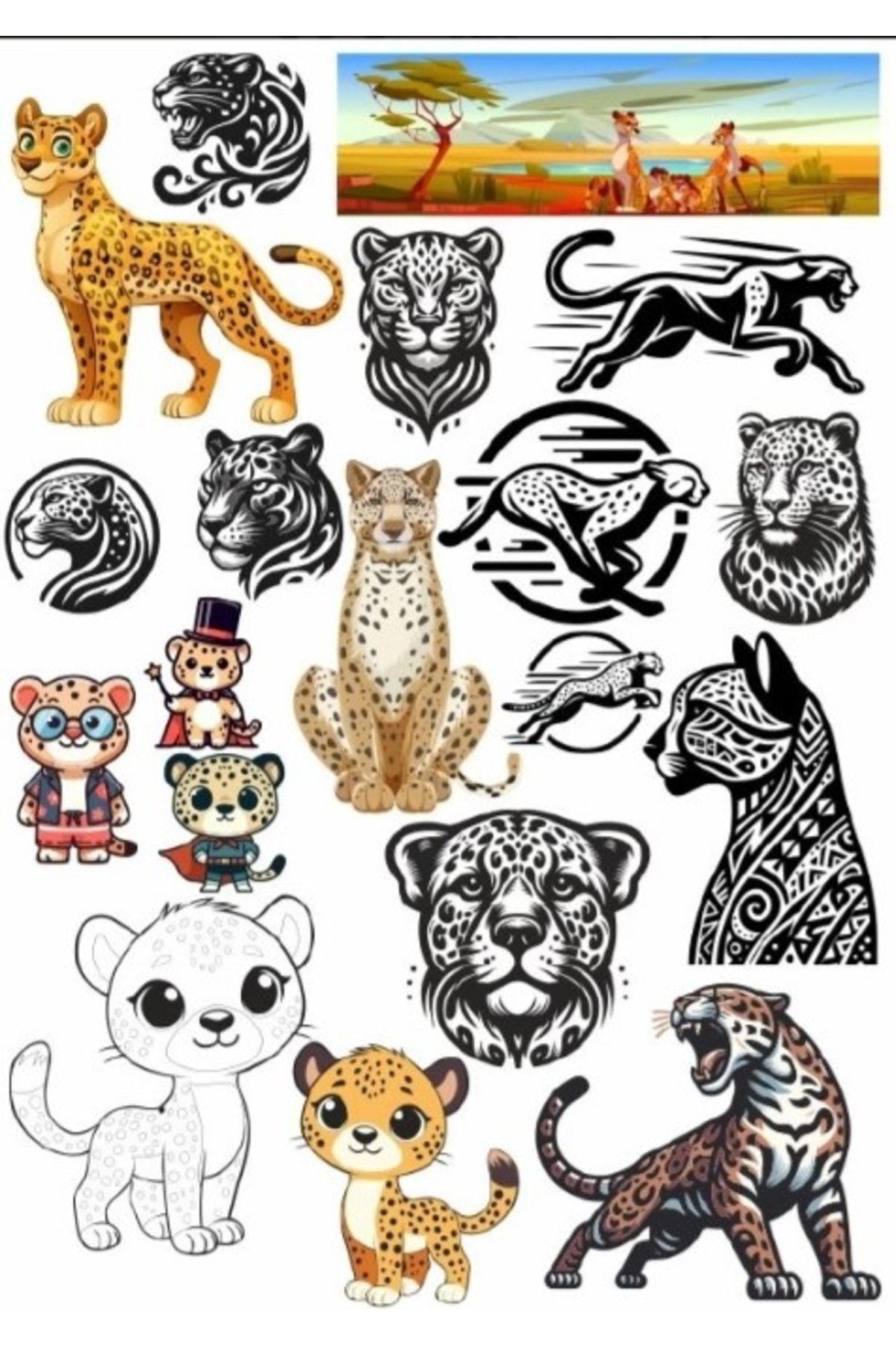 Reysa Tasarım Kaplan Sticker Set 2