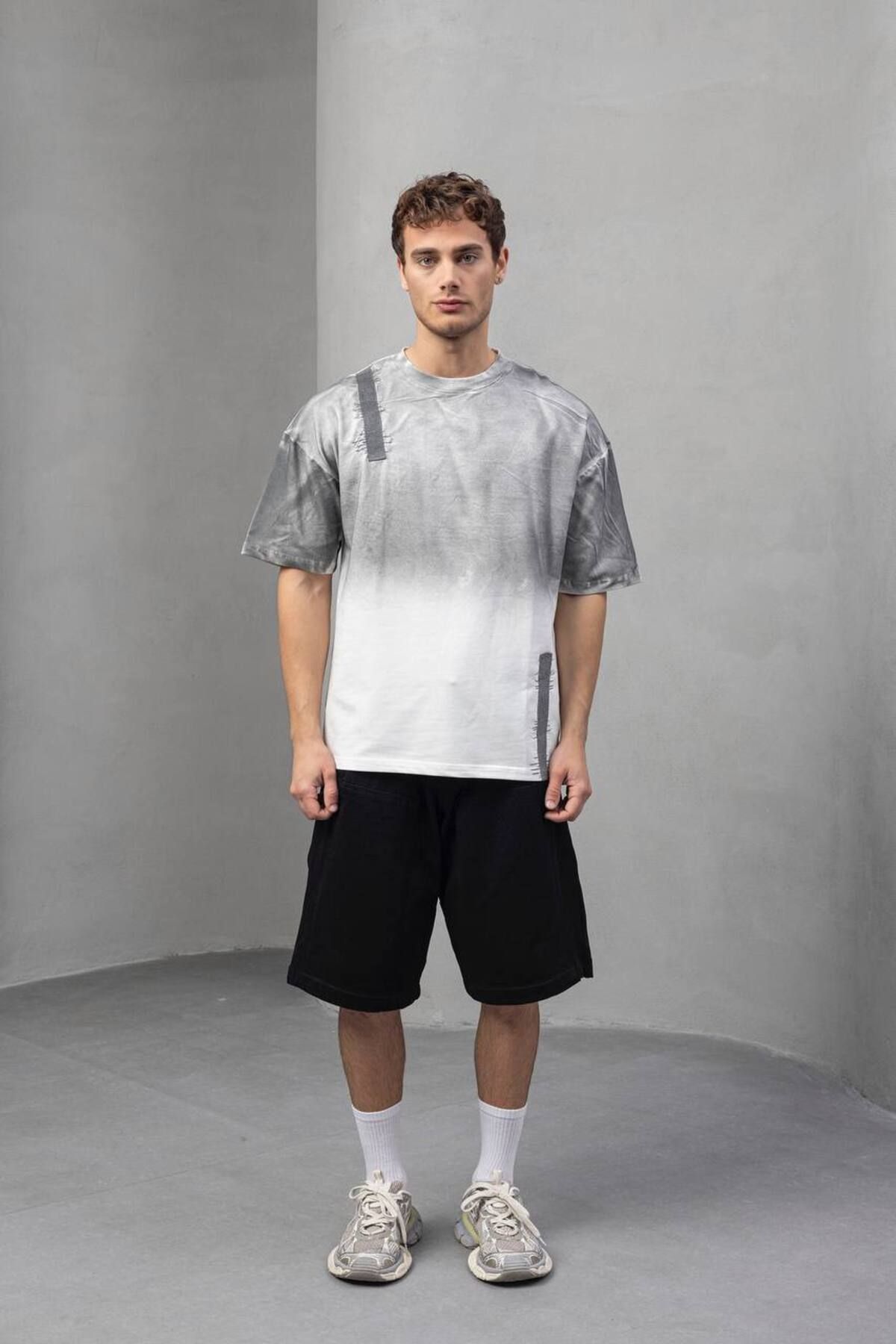 2MORROW OVERSIZE DESENLİ T-SHIRT