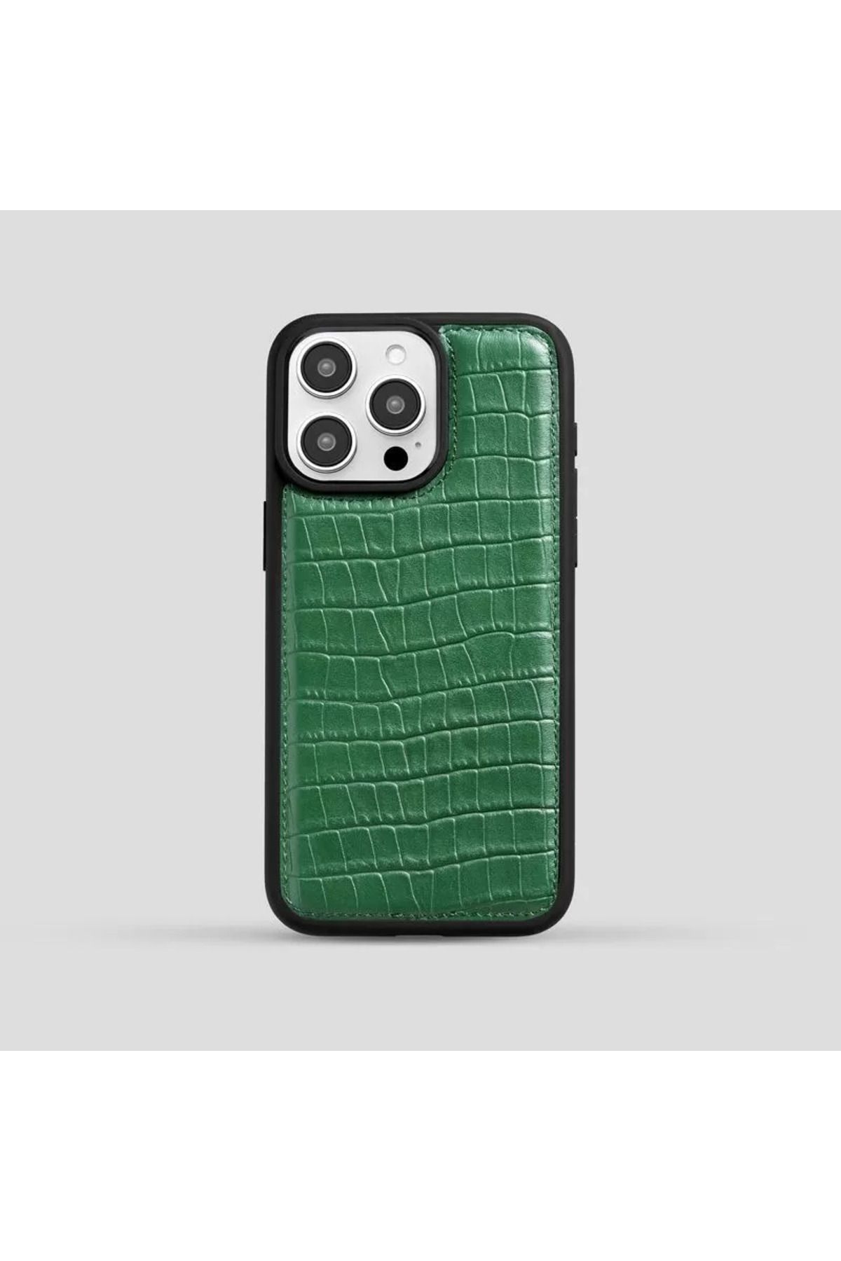 Machete Concept iPhone 11 Kroko Yeşil Deri Kılıf