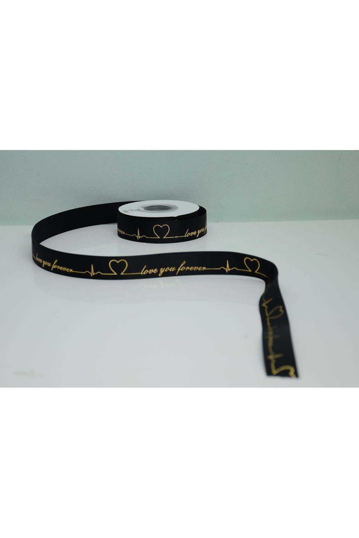 ÇINARASYADAHOME GROGREN KURDELE 2.5 CM X 23 METRE LOVE YOU ALTIN YAZILI
