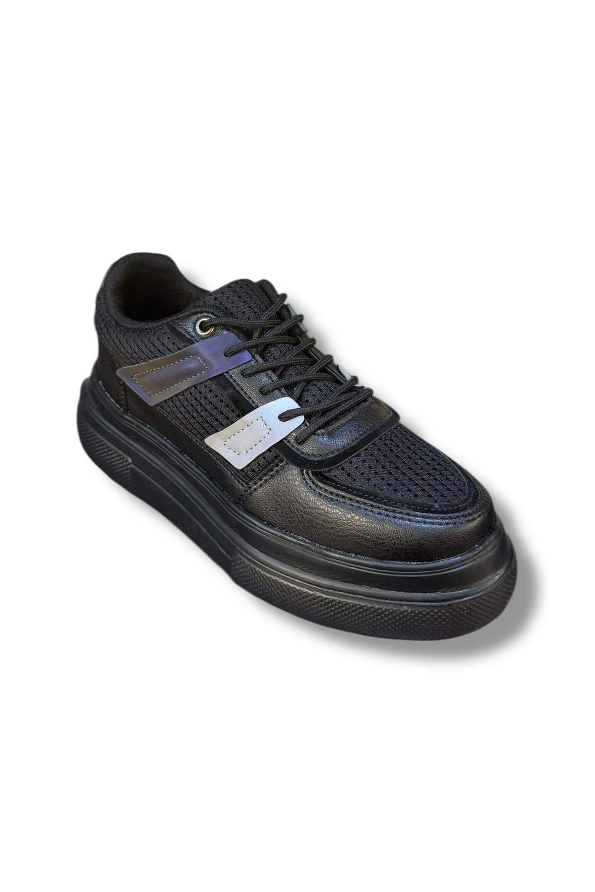 İdeal Flet 650167-Z Unisex Kız - Erkek Yüksek Topuk Fileli Çok Rahat Günlük Spor Ayakkabı