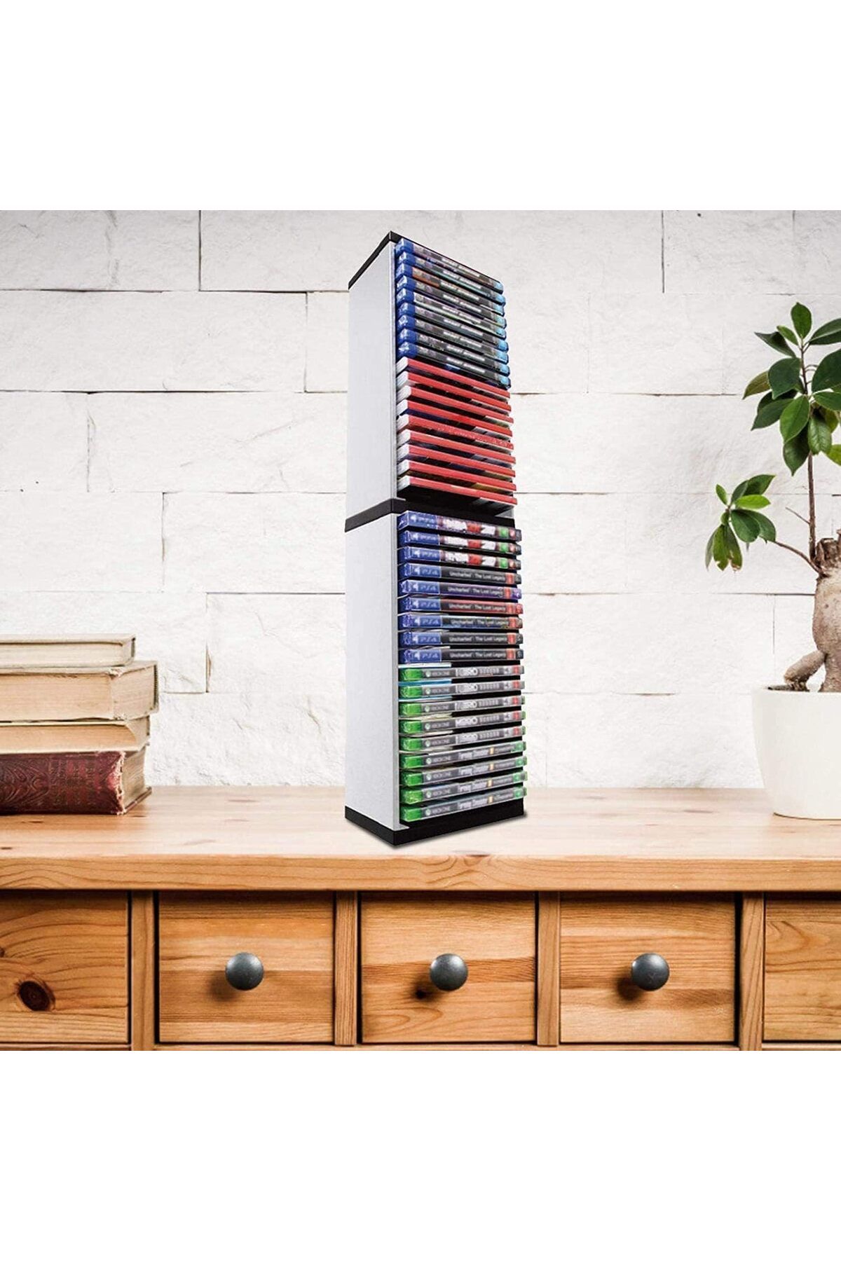 Generic-Game Storage Tower Universal Game & Blu-Ray Storage Holds 36 Disks for PS4, PS5, Xbox On 2