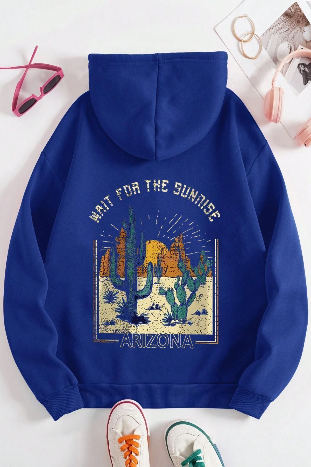 ModaSphere Arizona Baskılı Oversize Sweatshirt