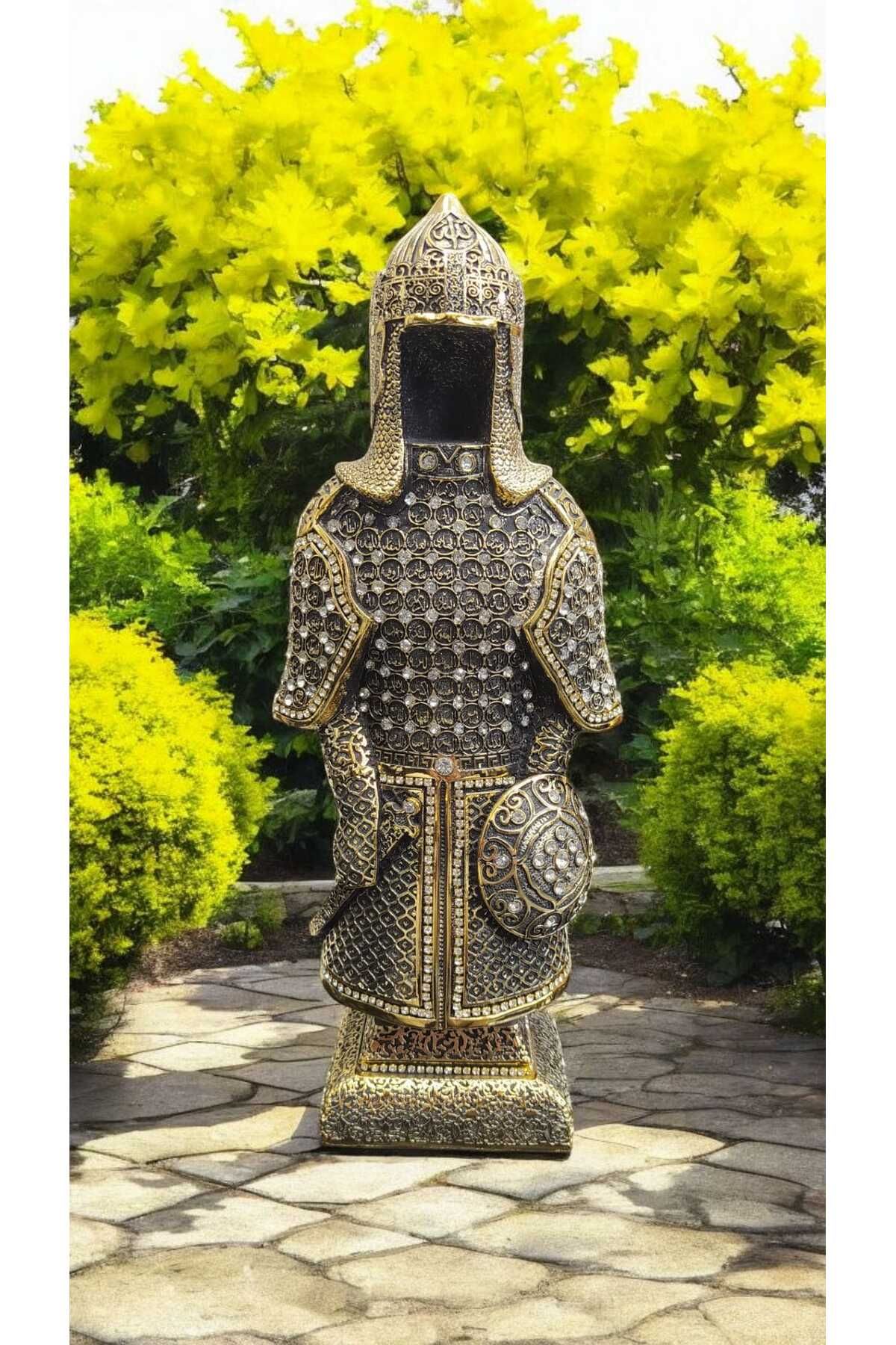 FERİS HOME Zırh Esmaül Hüsna Işlemeli - Altın Renk - Ebat : 12 X 28 Cm. BİBLO