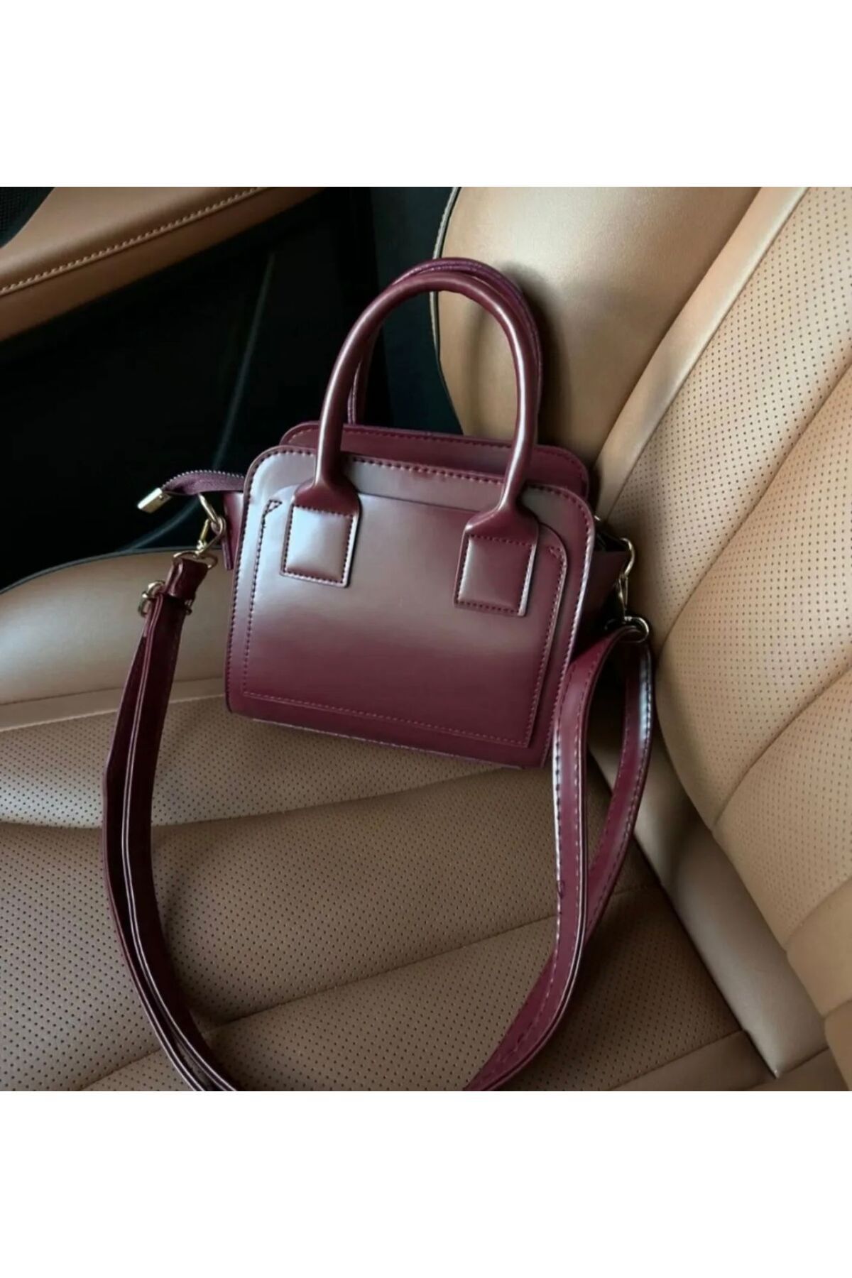 ST Bags Bordo Uzun Askılı Mini Çanta